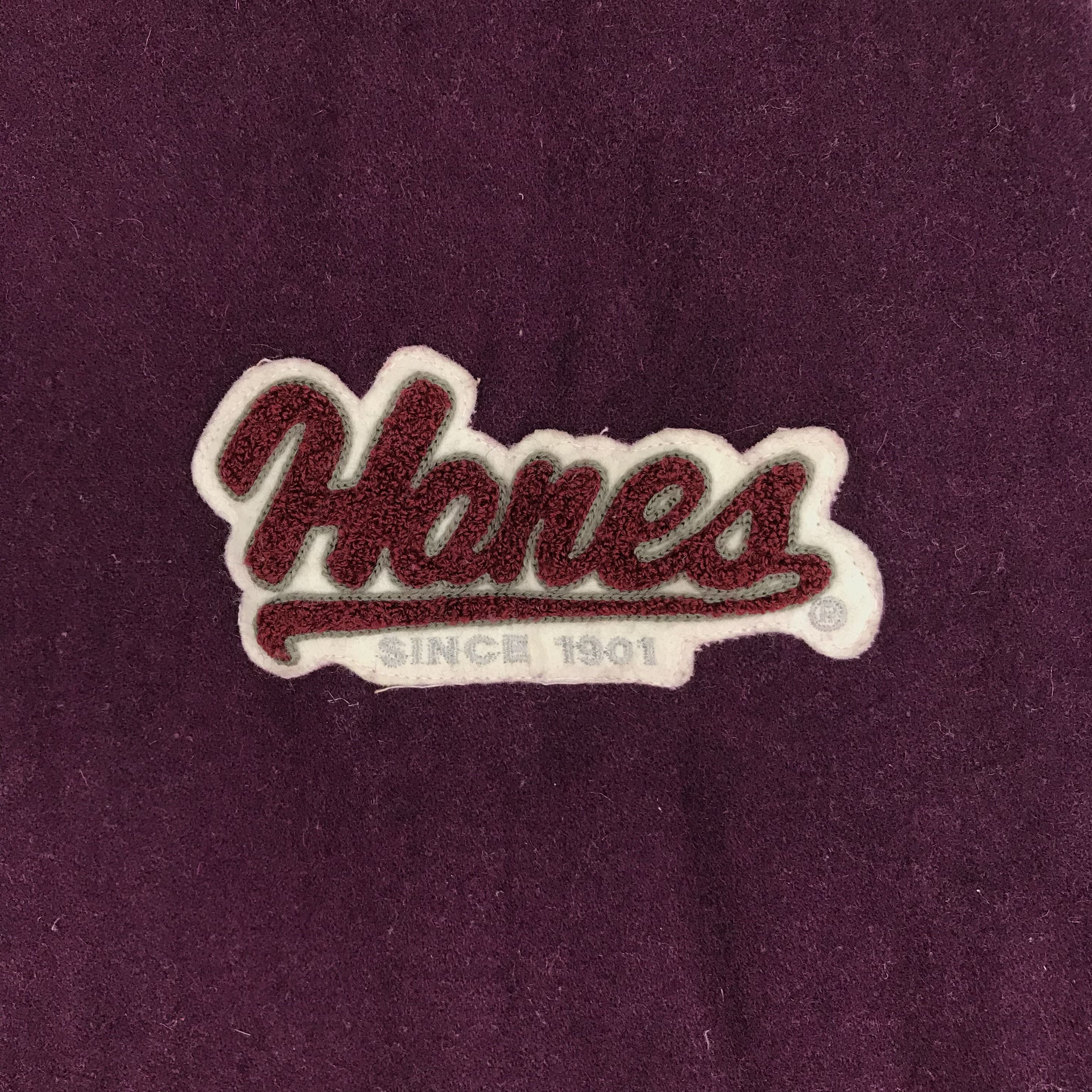 Hanes HANES Button Down Varsity Jacket #2439-85 Size US L / EU 52-54 / 3 - 5 Thumbnail