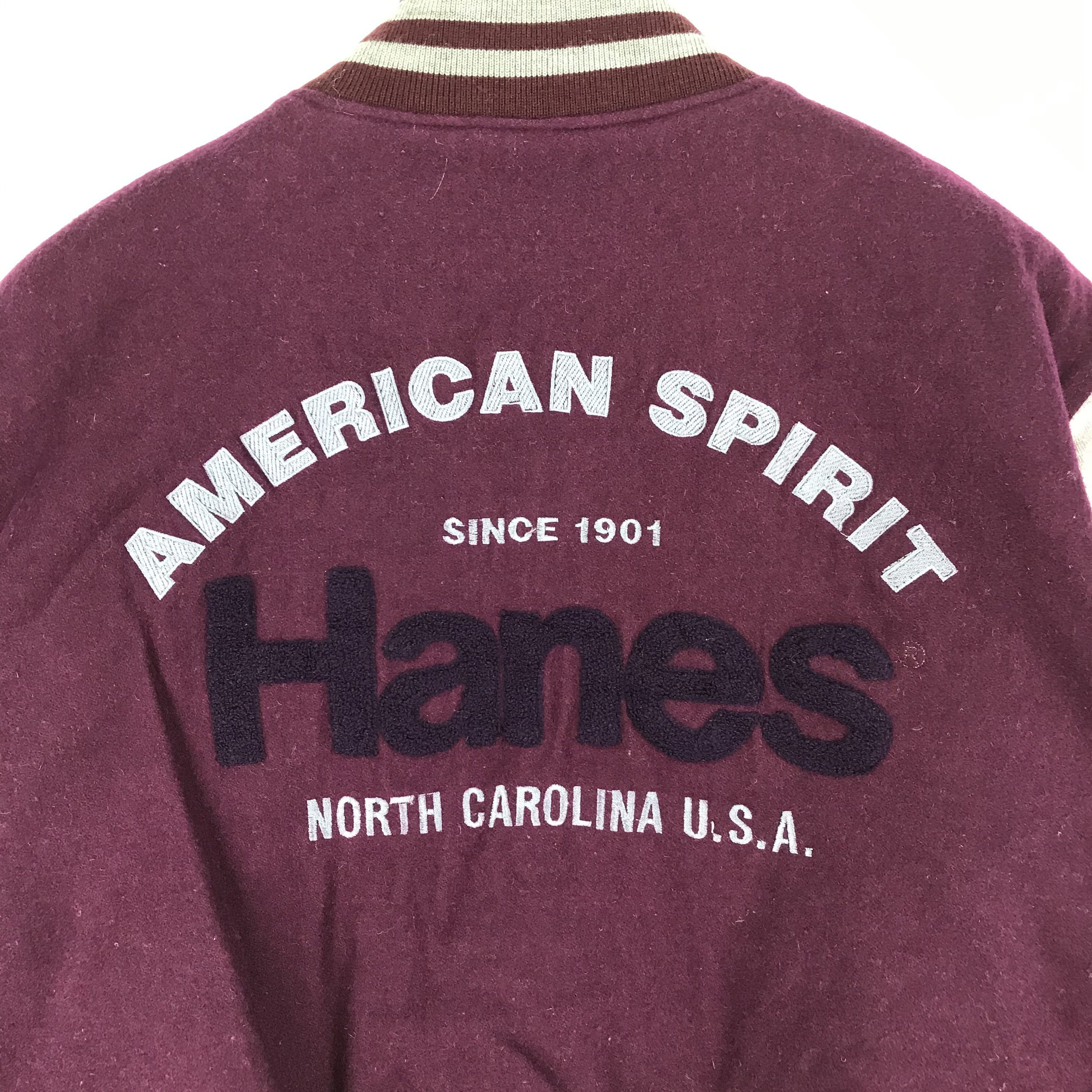 Hanes HANES Button Down Varsity Jacket #2439-85 Size US L / EU 52-54 / 3 - 2 Thumbnail