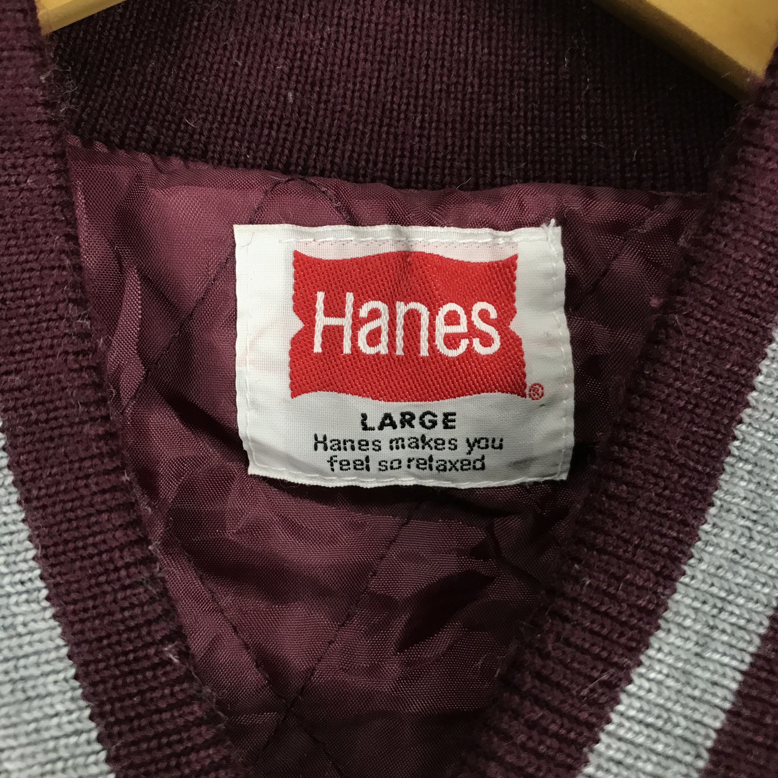 Hanes HANES Button Down Varsity Jacket #2439-85 Size US L / EU 52-54 / 3 - 8 Thumbnail