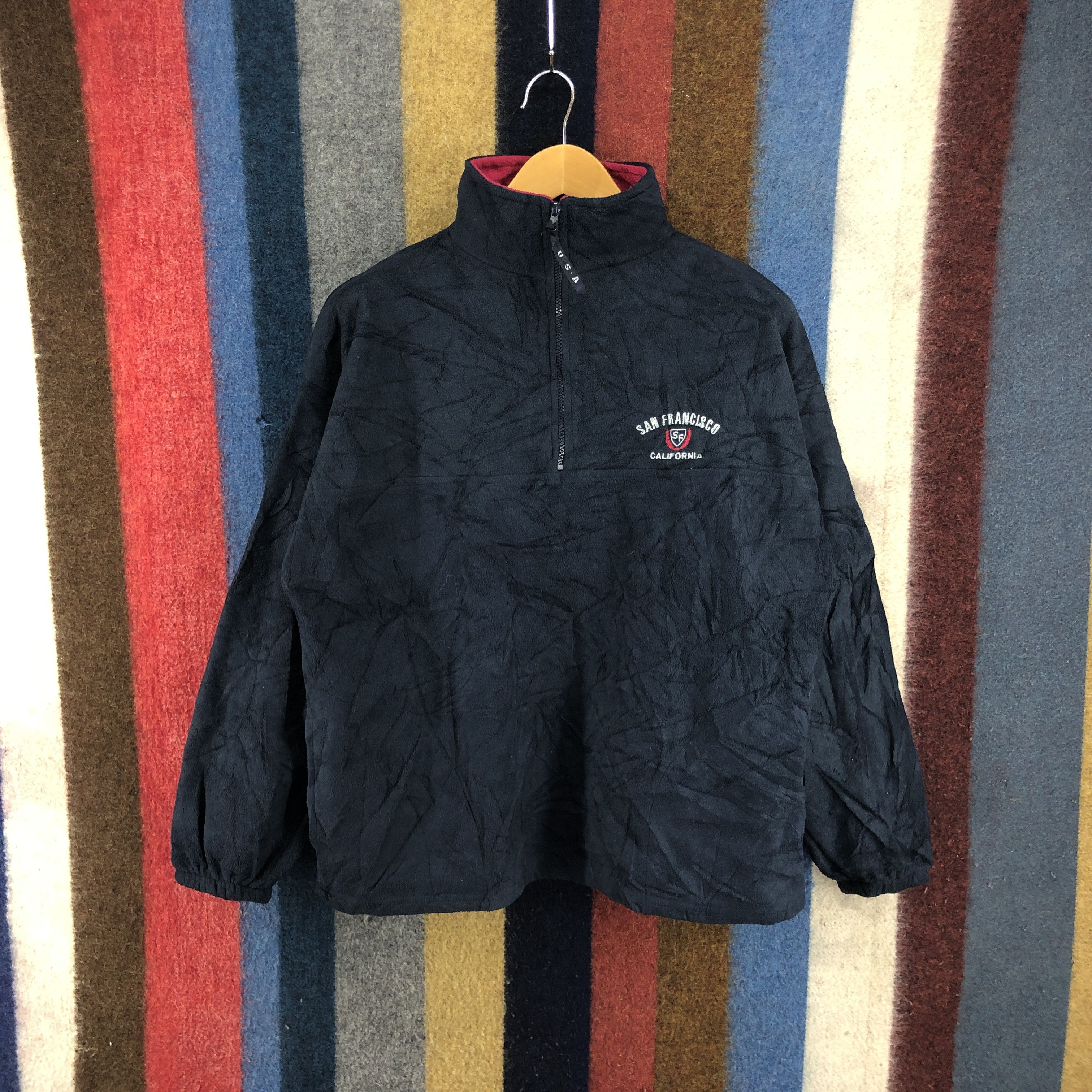 Vintage 90s Vintage SAN FRANCISCO CALIFORNIA Fleece #072/D Size US L / EU 52-54 / 3 - 1 Thumbnail