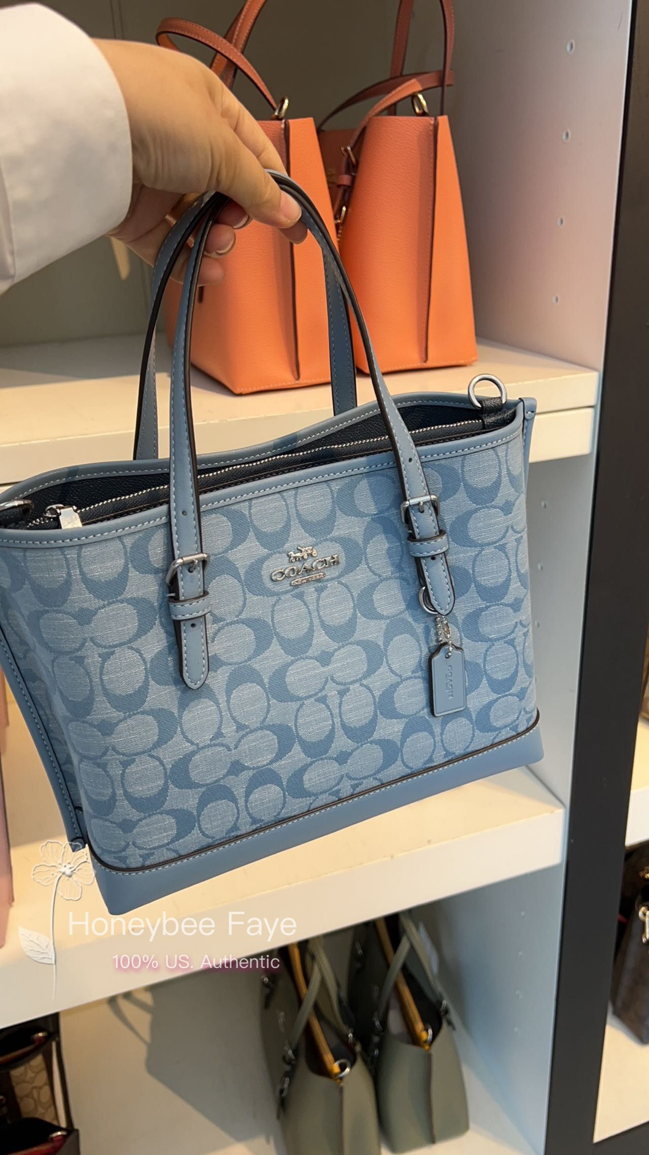 Coach Mollie Tote 25 In Signature Chambray CH228 | Grailed