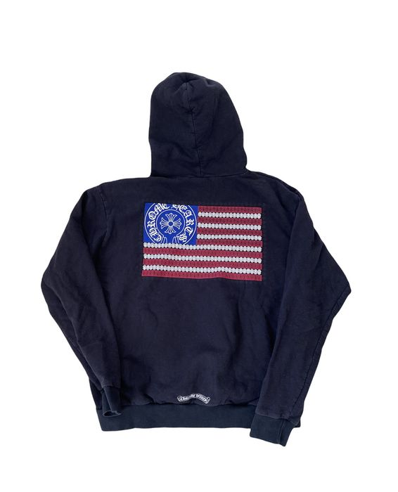 Chrome Hearts Chrome Hearts OG American Flag Hoodie | Grailed