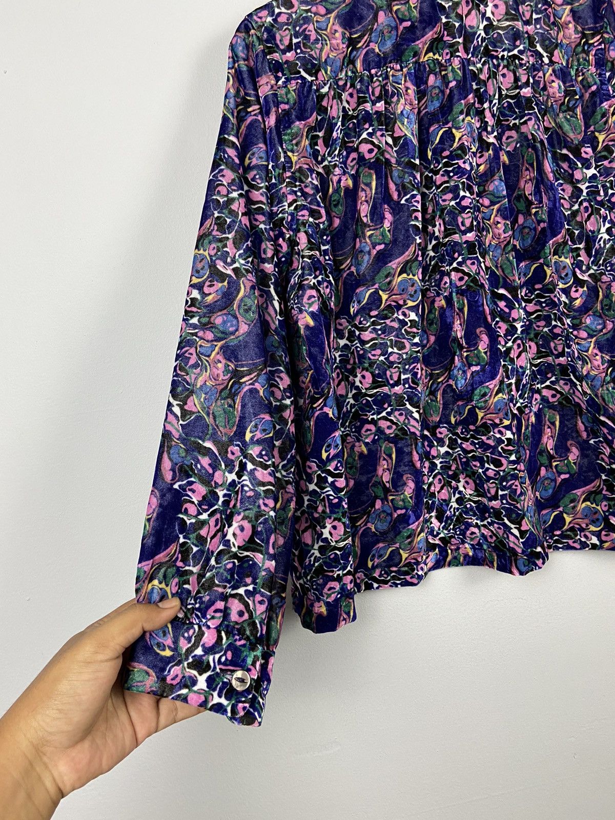 Crazy Design💥Needles Nepenthes Velor Abstract Jacket