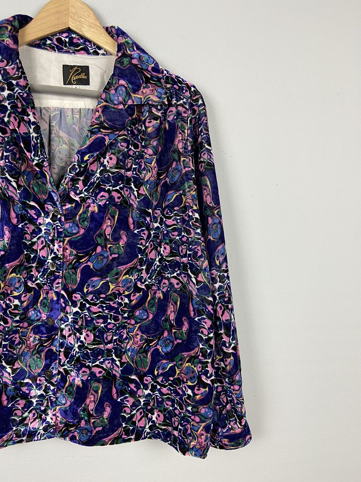 Crazy Design💥Needles Nepenthes Velor Abstract Jacket