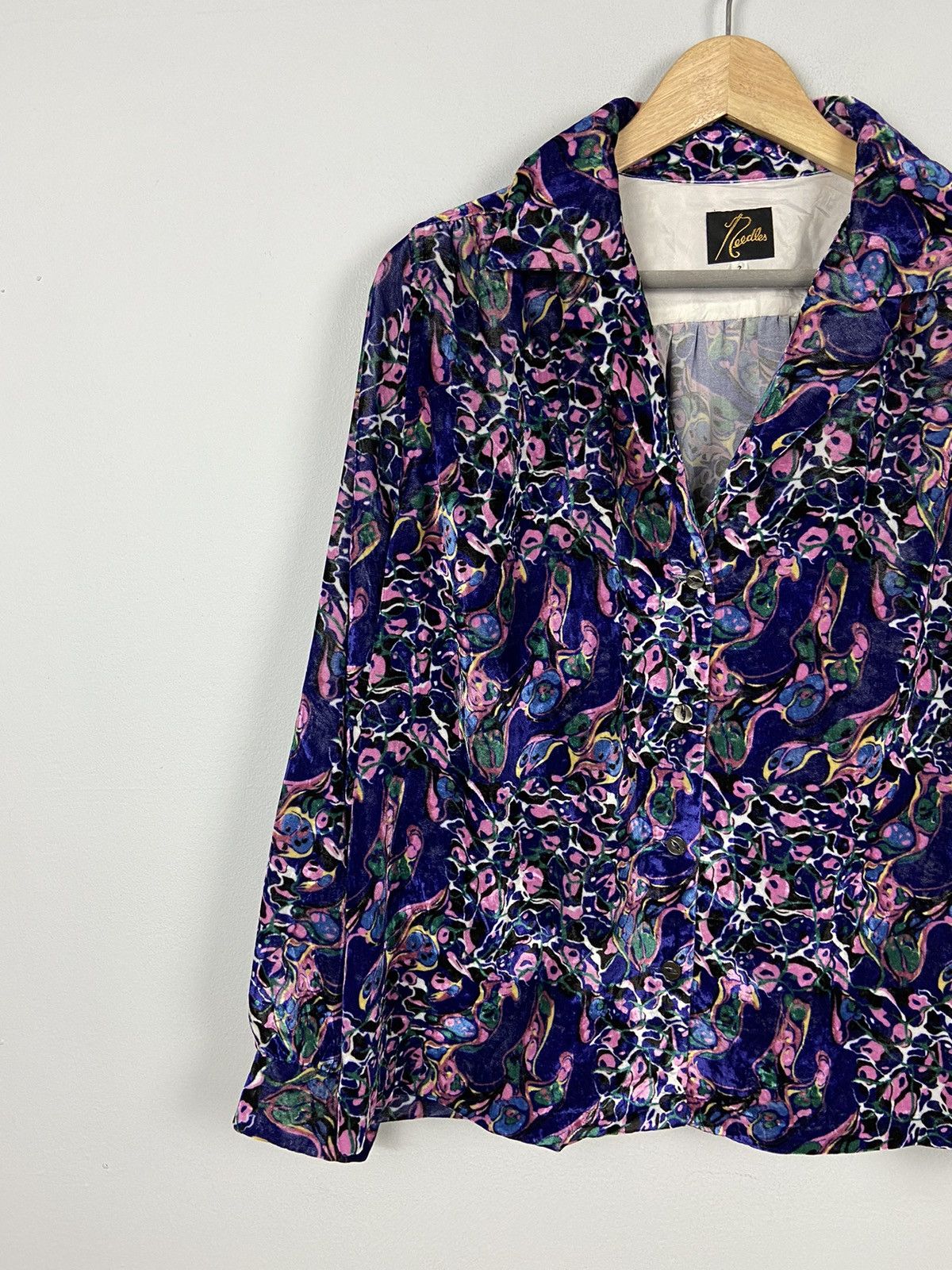 Crazy Design💥Needles Nepenthes Velor Abstract Jacket