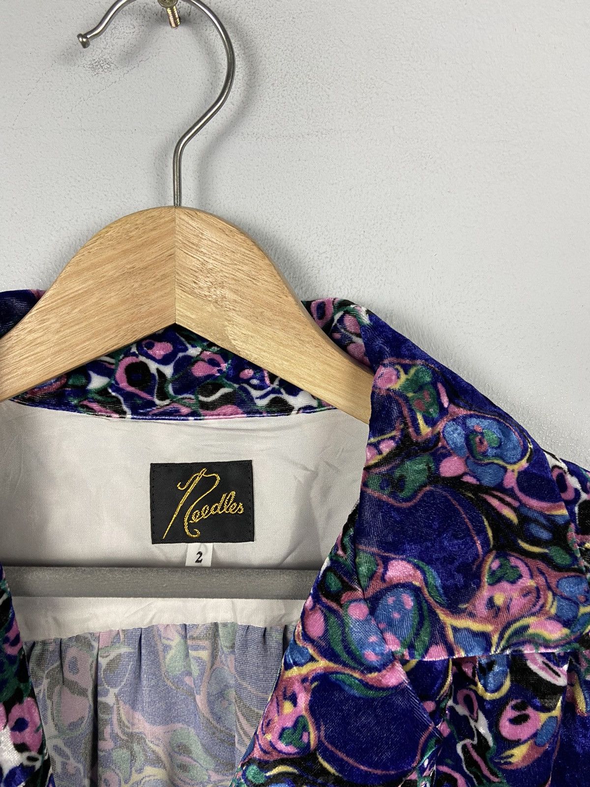 Crazy Design💥Needles Nepenthes Velor Abstract Jacket