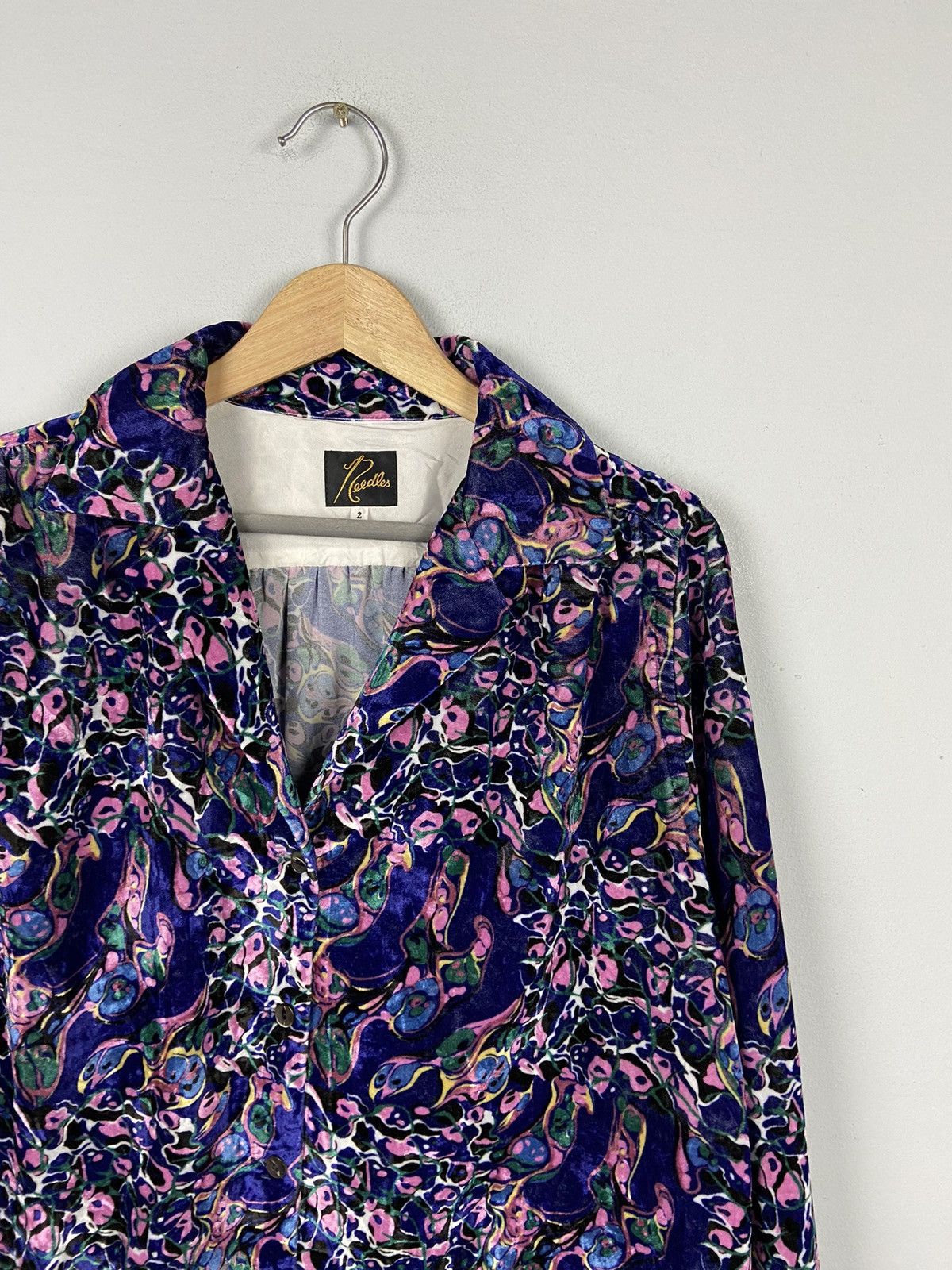 Crazy Design💥Needles Nepenthes Velor Abstract Jacket