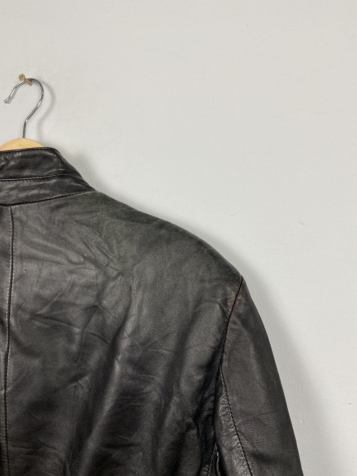 Giorgio Armani Vintage Giorgio Armani Genuine Leather Jacket Size US L / EU 52-54 / 3 - 9 Thumbnail