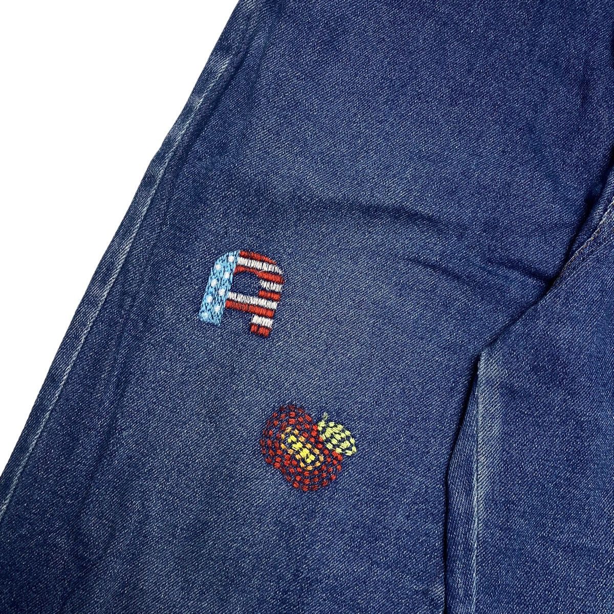 Hysteric Glamour × Japanese Brand 1990s Angel Blue - Rainbow Hagi Patchwork Denim Size US 28 / EU 44 - 6 Thumbnail