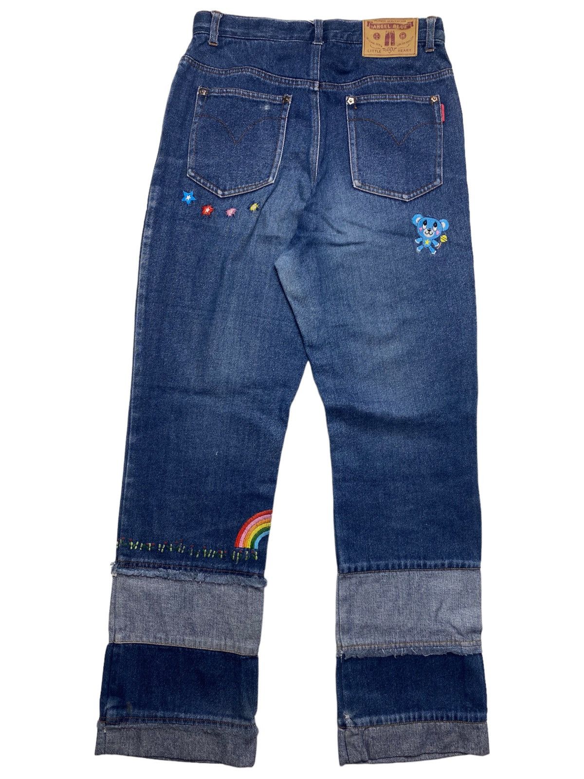 Hysteric Glamour × Japanese Brand 1990s Angel Blue - Rainbow Hagi Patchwork Denim Size US 28 / EU 44 - 2 Thumbnail