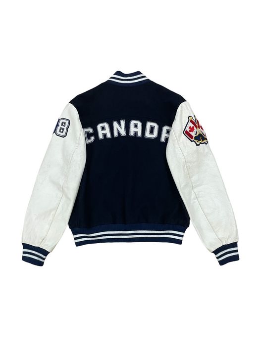 Vintage Vintage Roots Canada Varsity Bomber Jacket Letterman Coat | Grailed