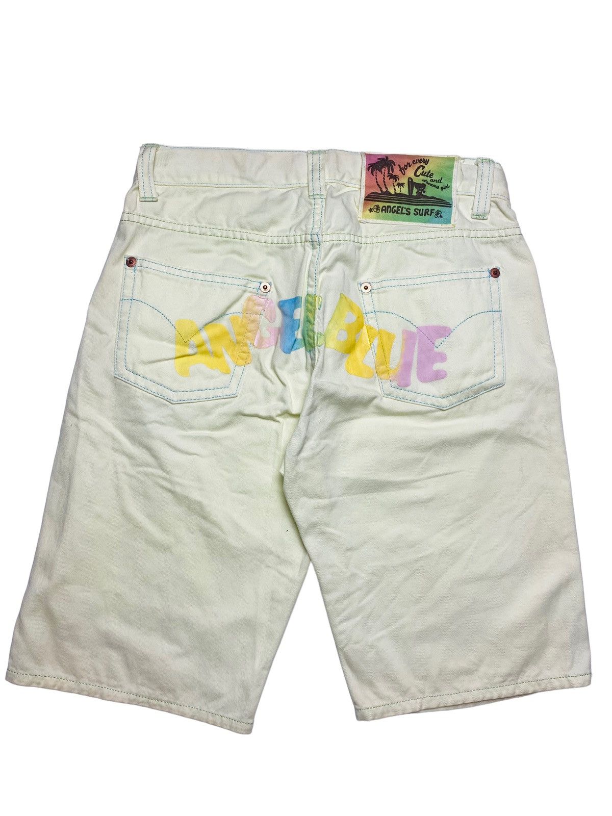 Hysteric Glamour × Japanese Brand 1990s Angel Blue - Angels Surf Denim Pants Size 28" / US 6 / IT 42 - 1 Thumbnail