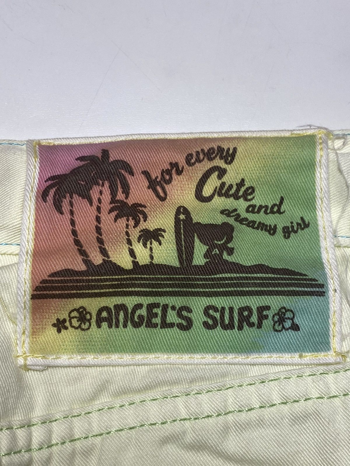 Hysteric Glamour × Japanese Brand 1990s Angel Blue - Angels Surf Denim Pants Size 28" / US 6 / IT 42 - 4 Thumbnail