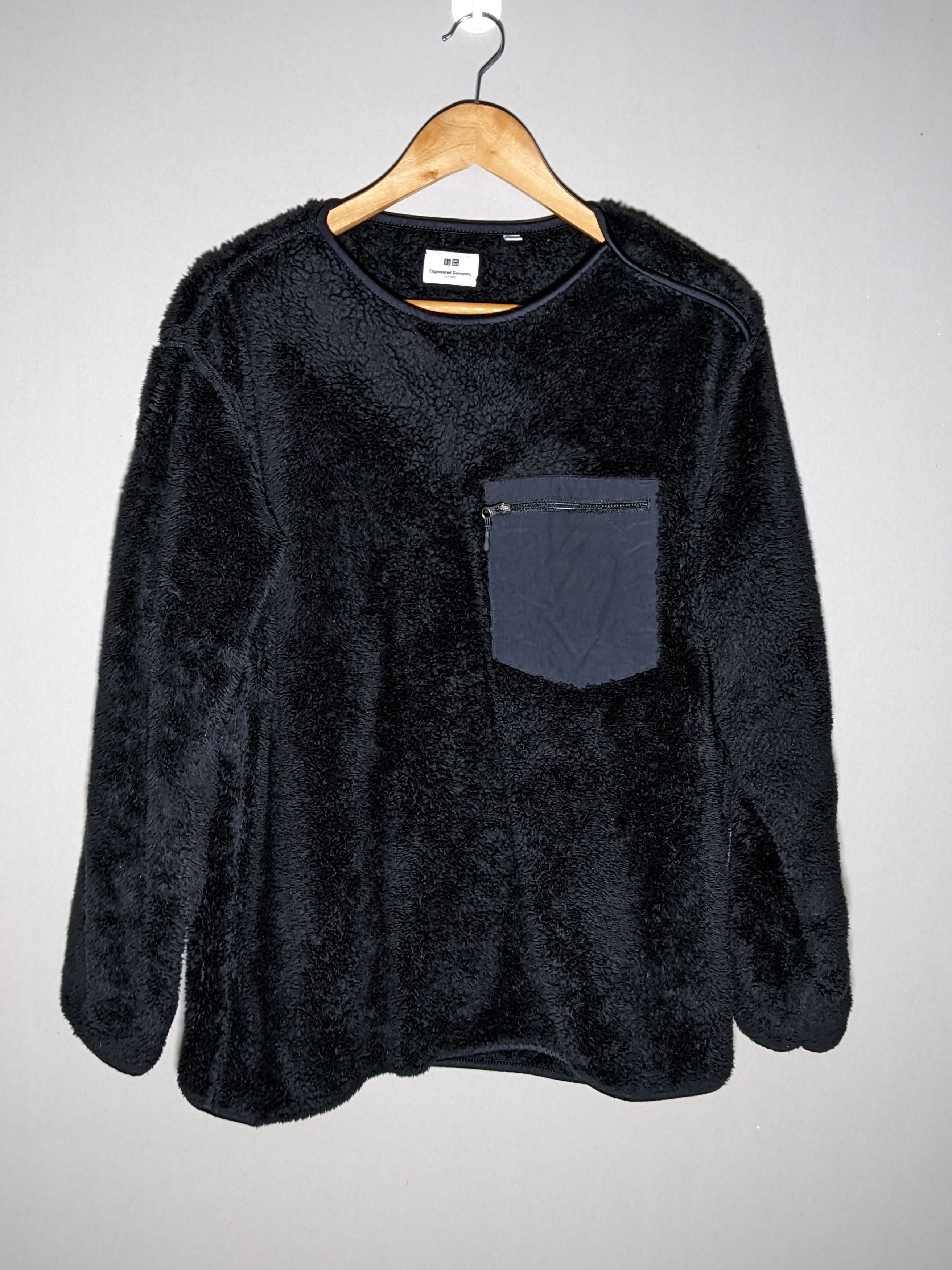 image of Engineered Garments x Uniqlo Engineered Garment Black Mens Fleece (Size Large)