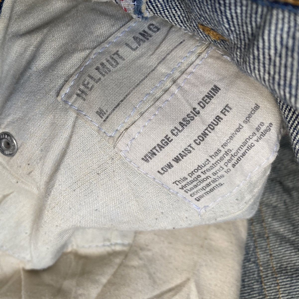 Helmut Lang Archive Low Waist Contour Fit Vintage Classic Denim Size US 32 / EU 48 - 6 Thumbnail