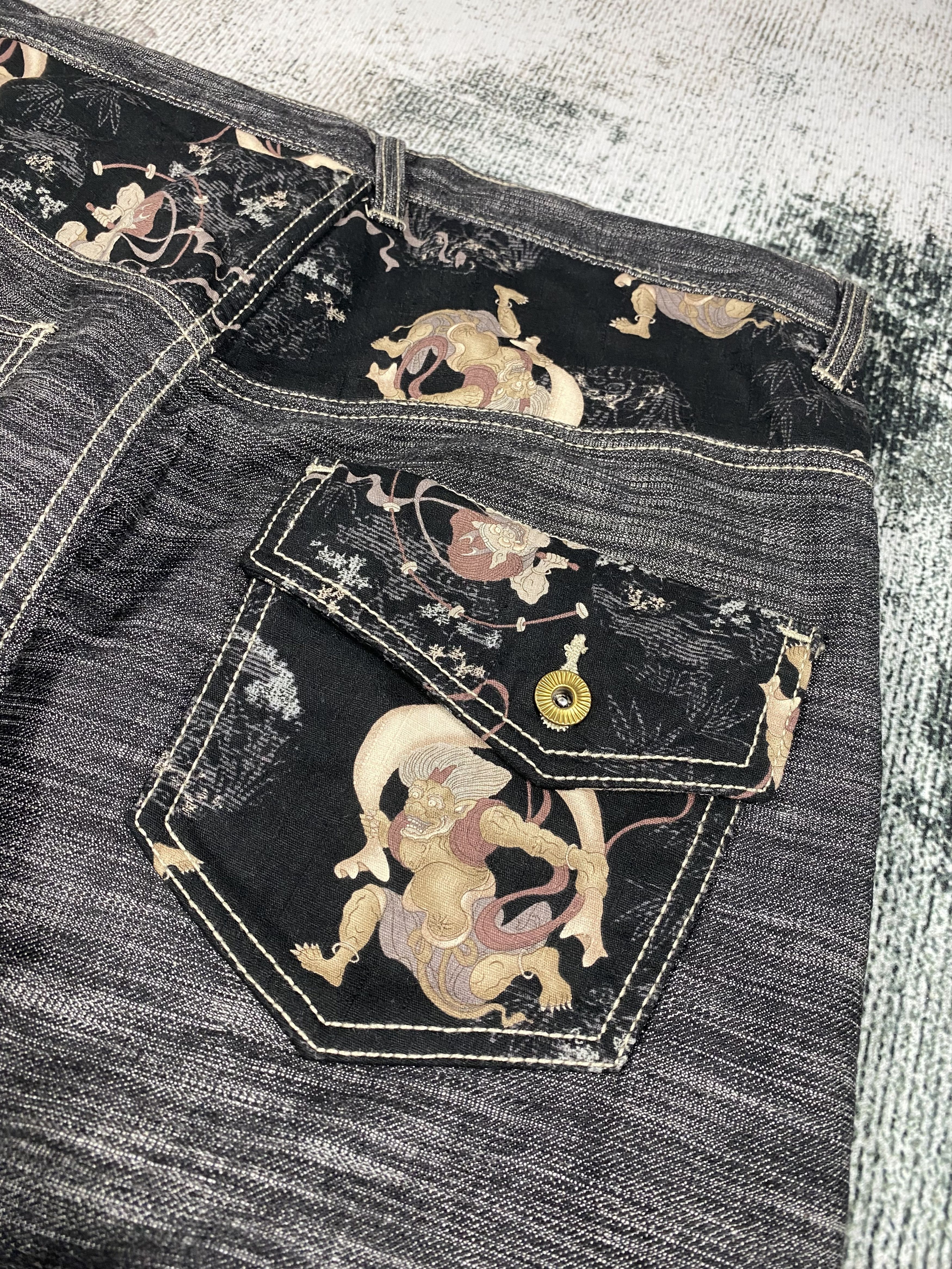 Art Comes First RARE🔥Japanese Brand Motives Art Jeans Size US 32 / EU 48 - 12 Thumbnail