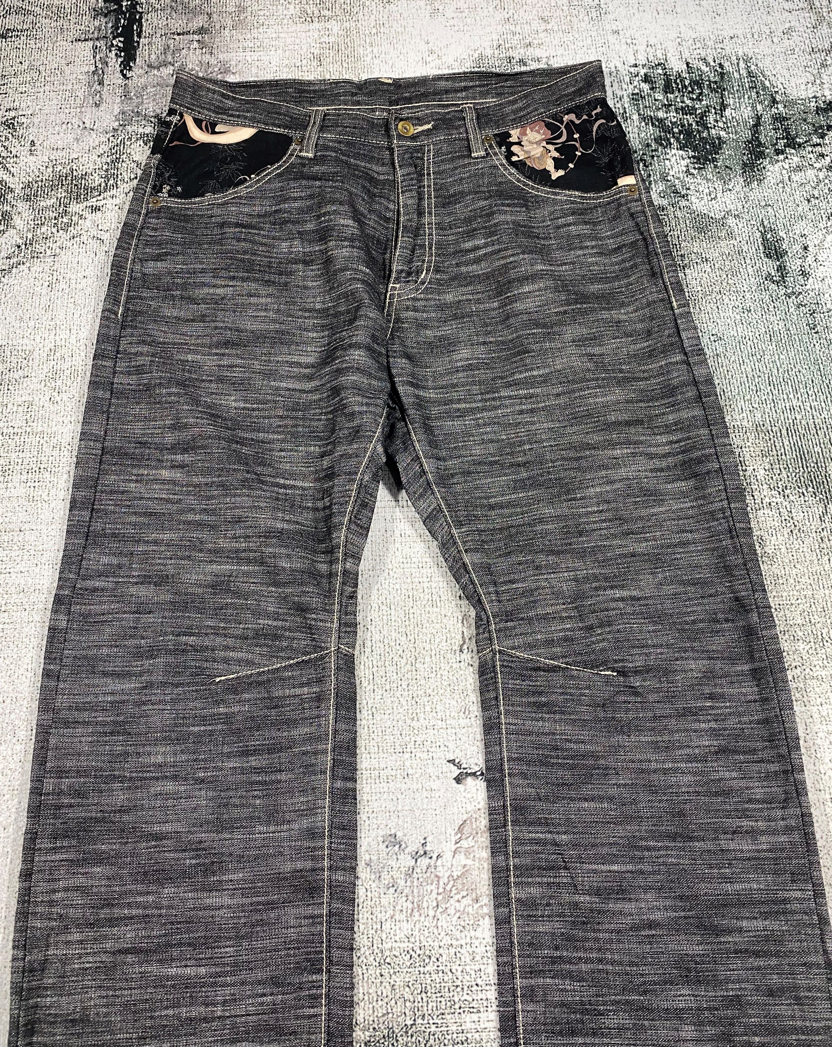 Art Comes First RARE🔥Japanese Brand Motives Art Jeans Size US 32 / EU 48 - 4 Thumbnail