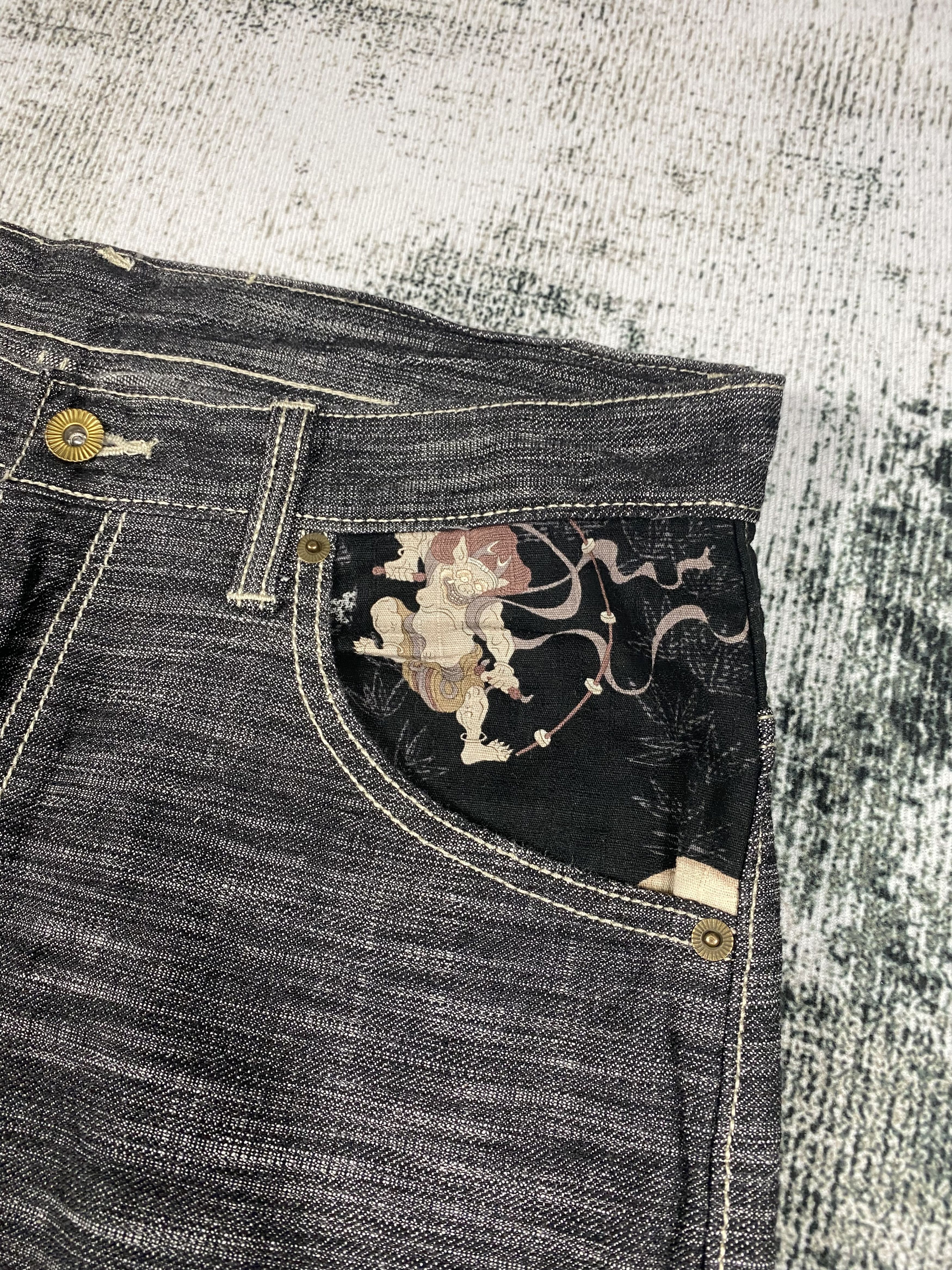 Art Comes First RARE🔥Japanese Brand Motives Art Jeans Size US 32 / EU 48 - 7 Thumbnail