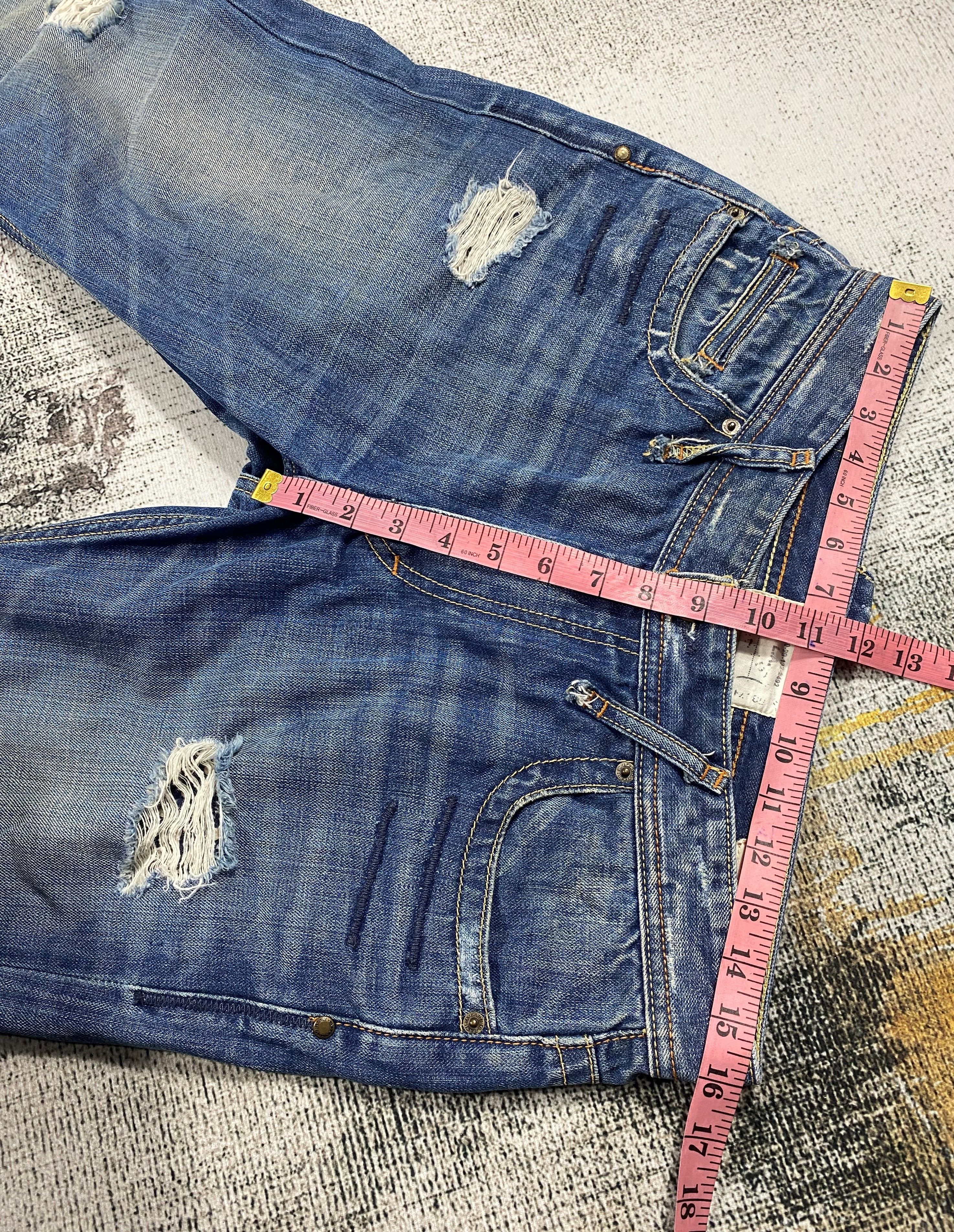 Jimmy Taverniti RARE🔥Jimmy Taverniti Bootcut Flared Distressed Denim Size US 32 / EU 48 - 10 Thumbnail