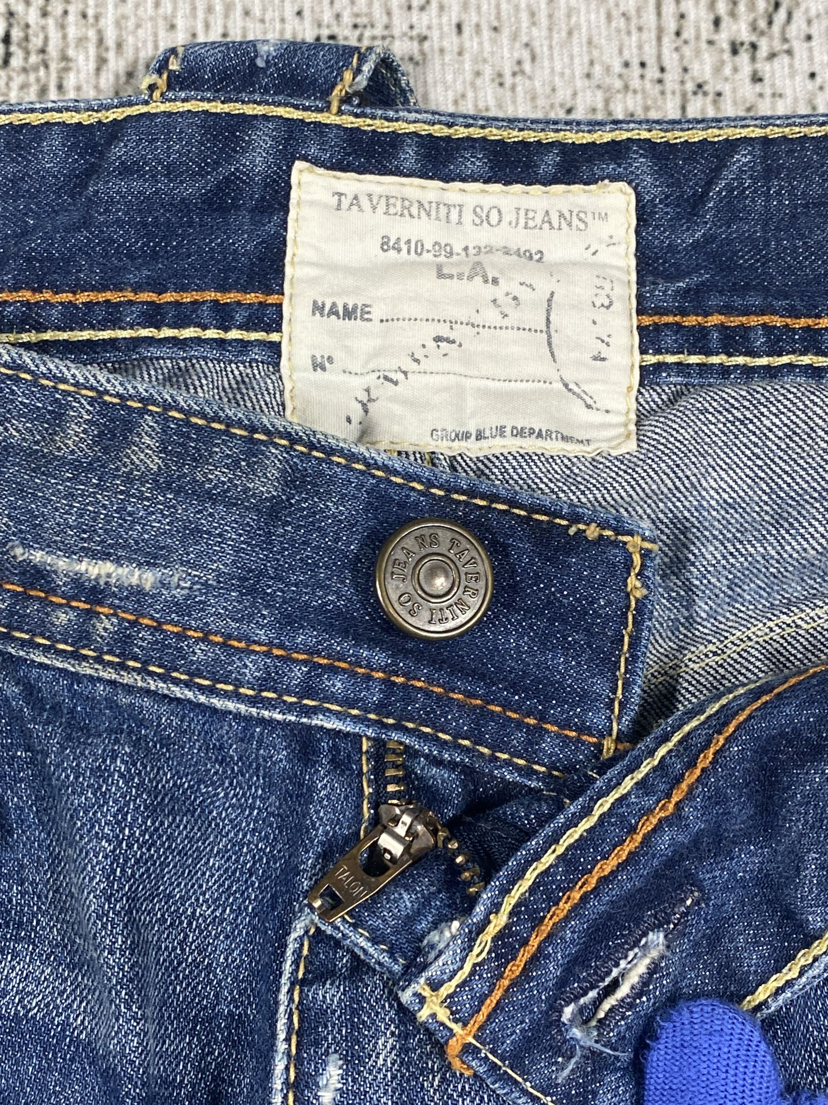 Jimmy Taverniti RARE🔥Jimmy Taverniti Bootcut Flared Distressed Denim Size US 32 / EU 48 - 5 Thumbnail