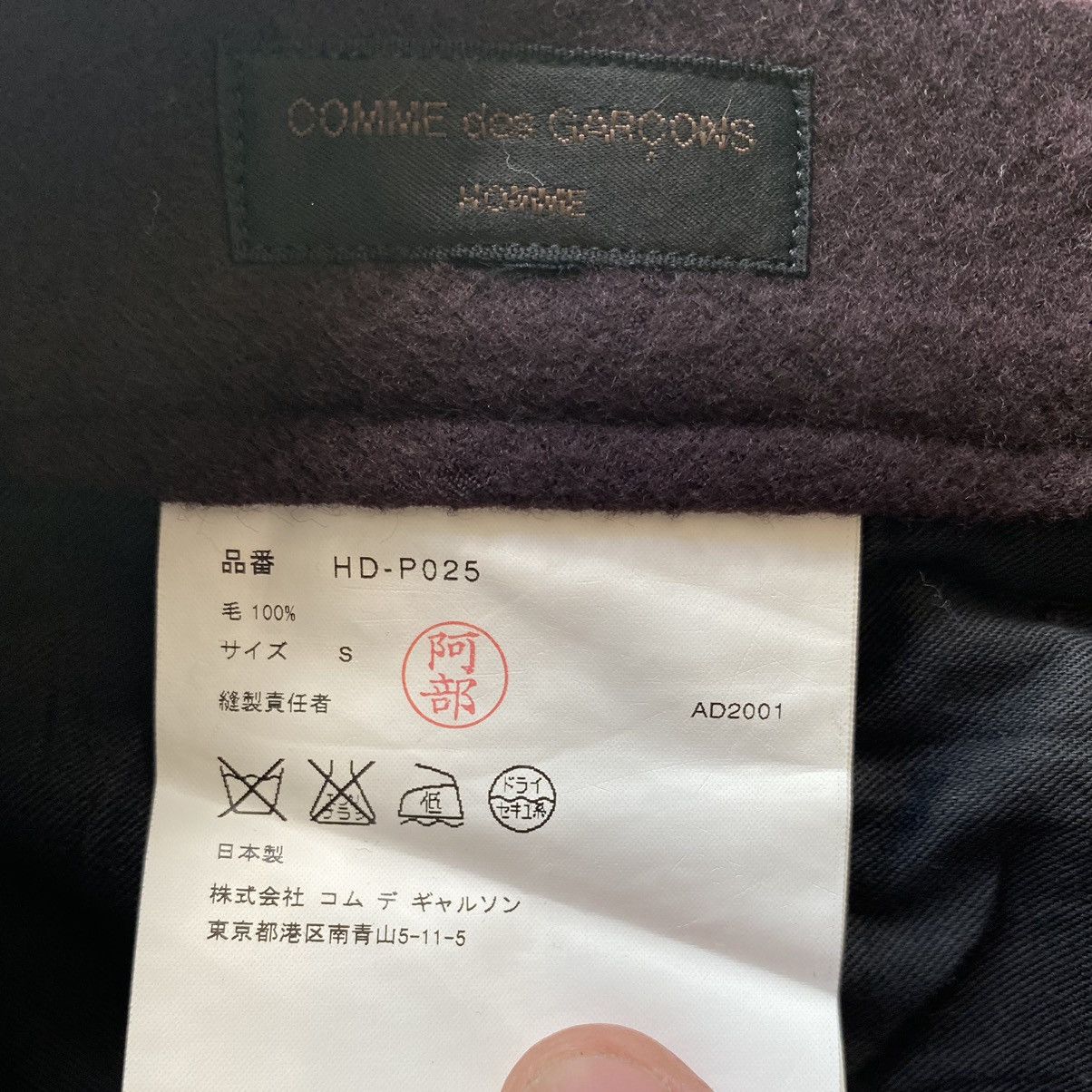 Comme des Garcons CDGH AW01 Burgundy Wool Pants Size US 32 / EU 48 - 5 Thumbnail