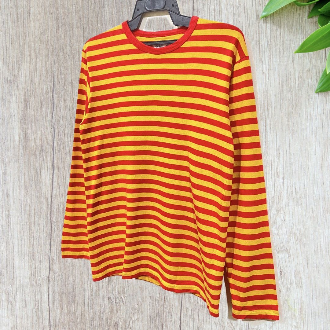 agnes b. Vintage Agnes B. Homme Stripes Longsleeve Shirts Size US S / EU 44-46 / 1 - 8 Thumbnail