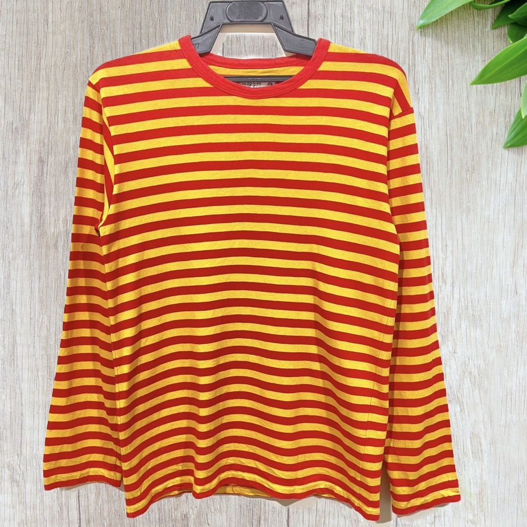 agnes b. Vintage Agnes B. Homme Stripes Longsleeve Shirts Size US S / EU 44-46 / 1 - 7 Thumbnail