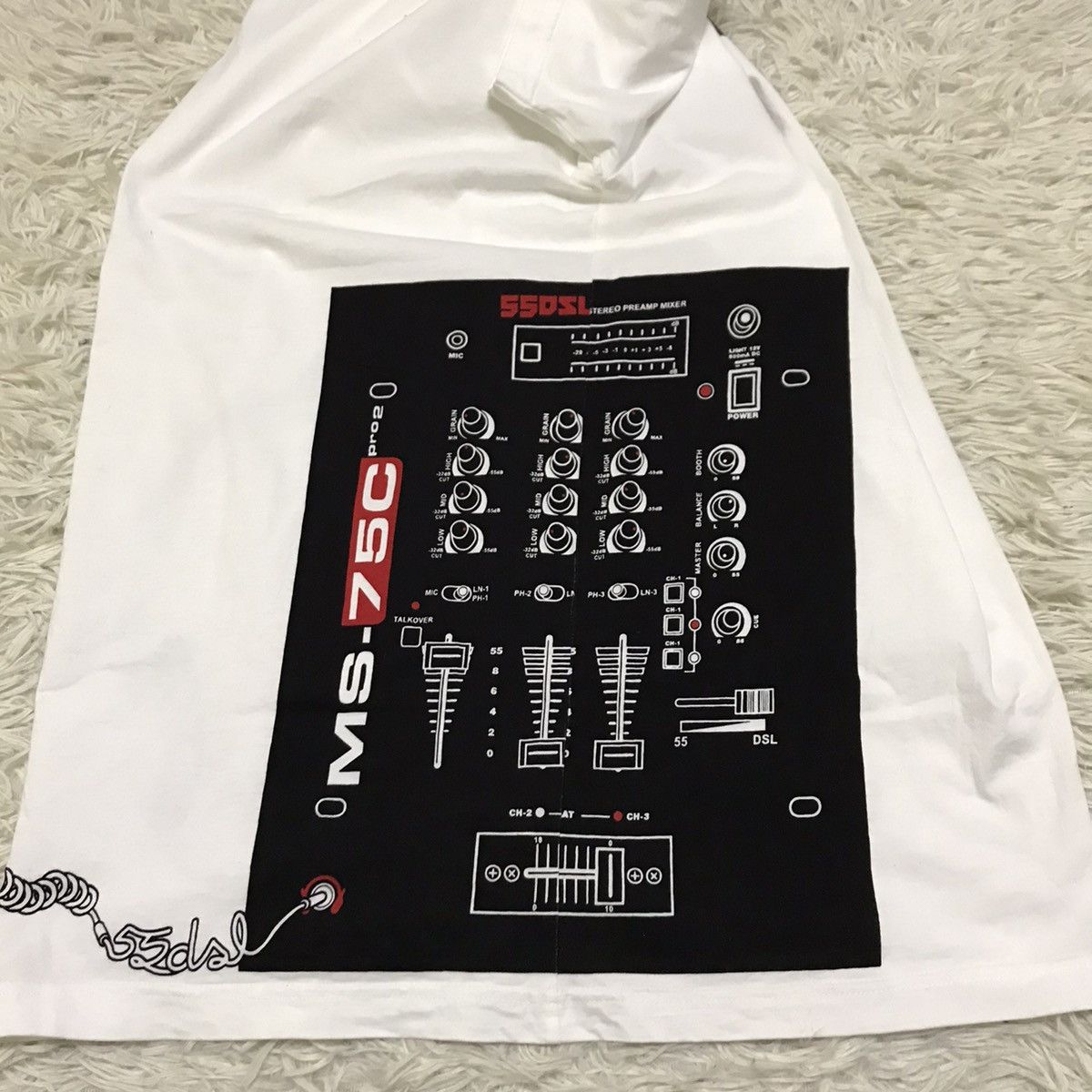 55DSL 55 DSL Overprint tshirt Size US M / EU 48-50 / 2 - 7 Thumbnail
