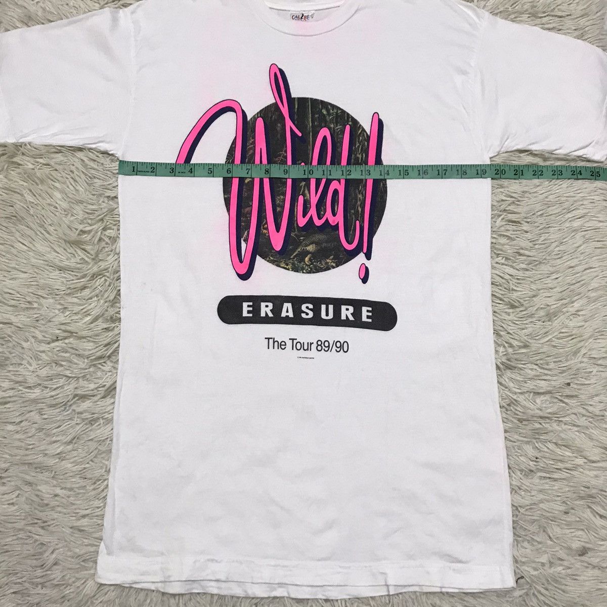 Band Tees Vintage Erasure The Wild 89/90 Tour Music Concert T-Shirt Size US M / EU 48-50 / 2 - 7 Thumbnail