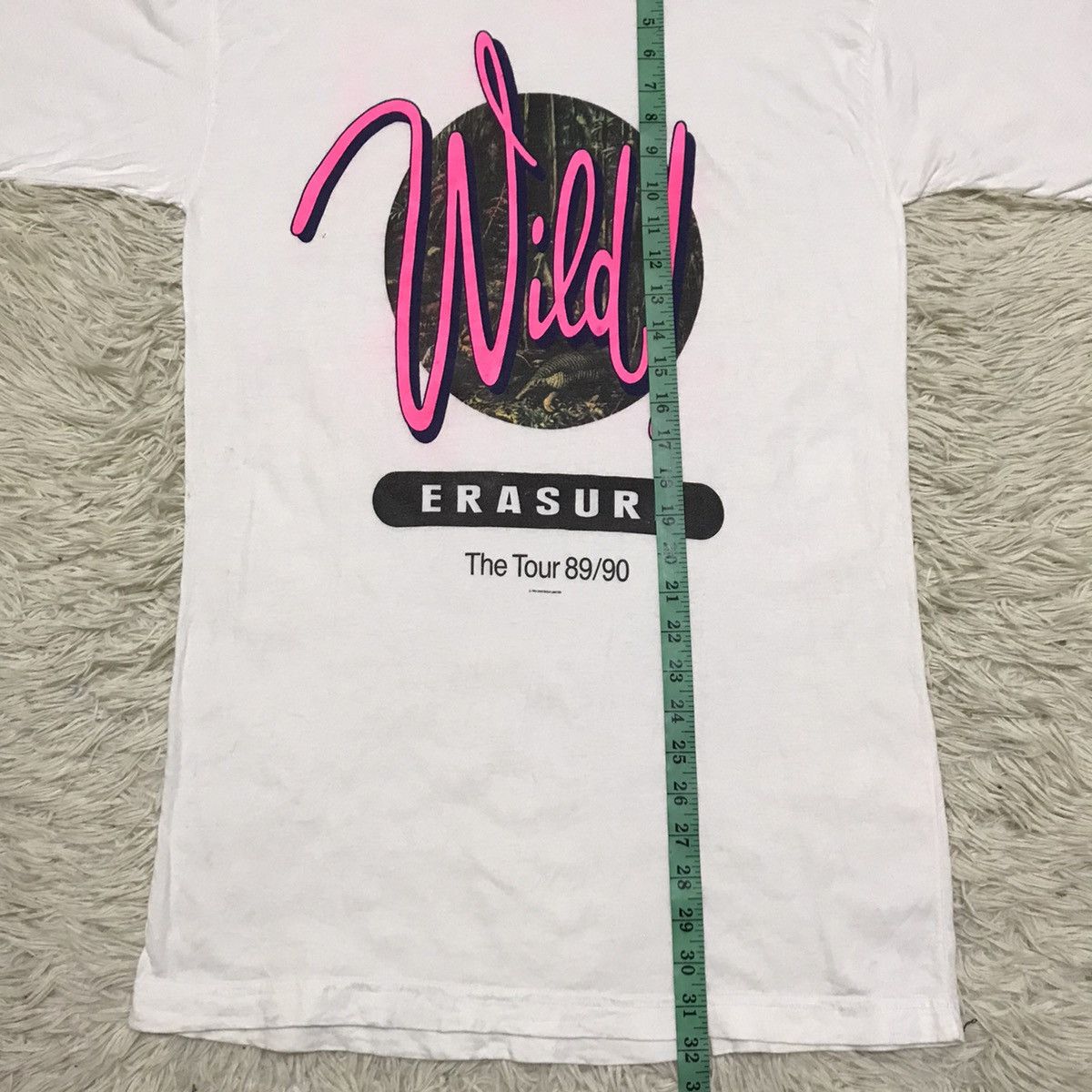 Band Tees Vintage Erasure The Wild 89/90 Tour Music Concert T-Shirt Size US M / EU 48-50 / 2 - 8 Thumbnail