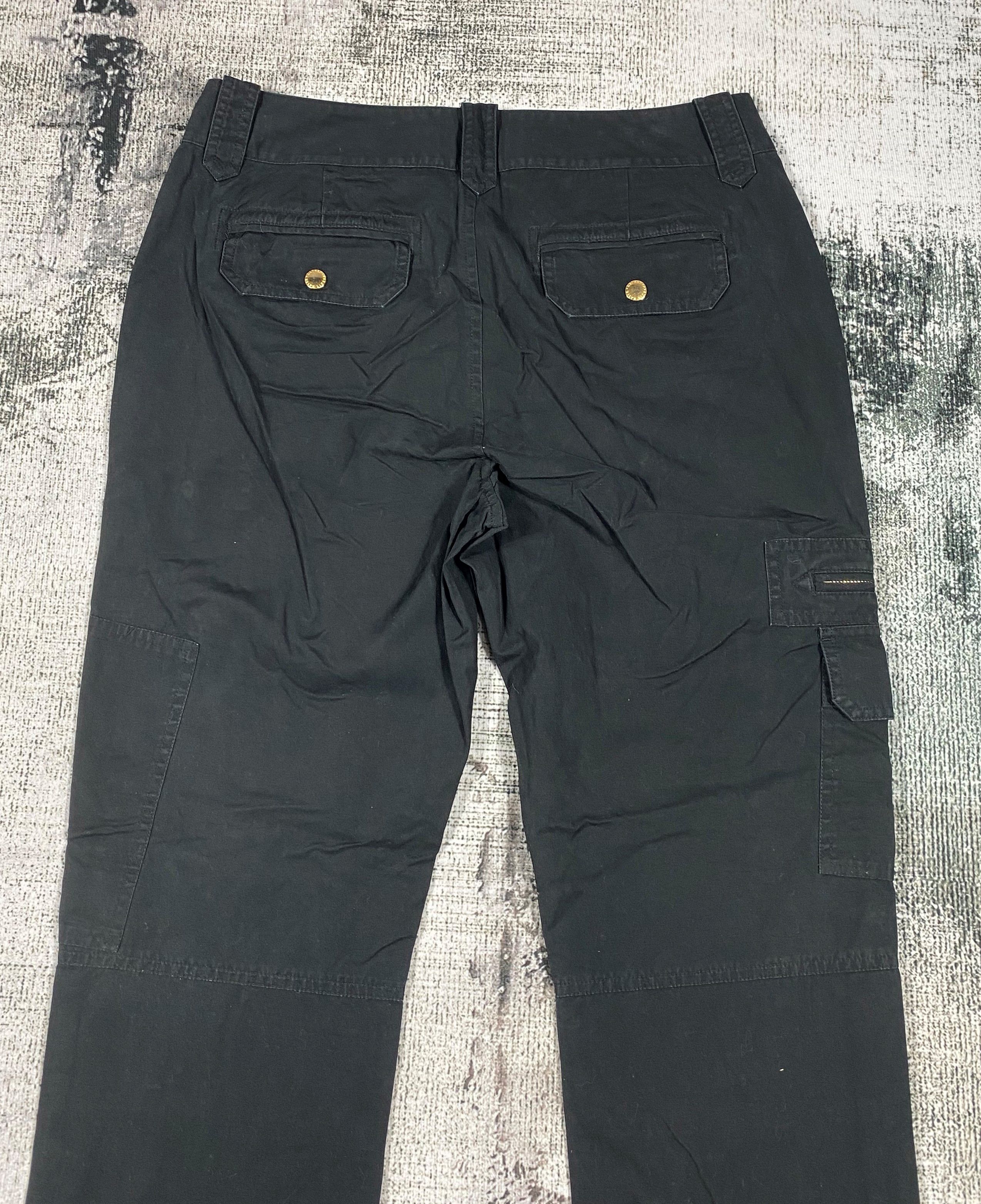 Lauren Ralph Lauren × Vintage Black Cargo Pants Lauren Ralph Lauren Multi Pocket Pants Size 30" / US 8 / IT 44 - 9 Thumbnail