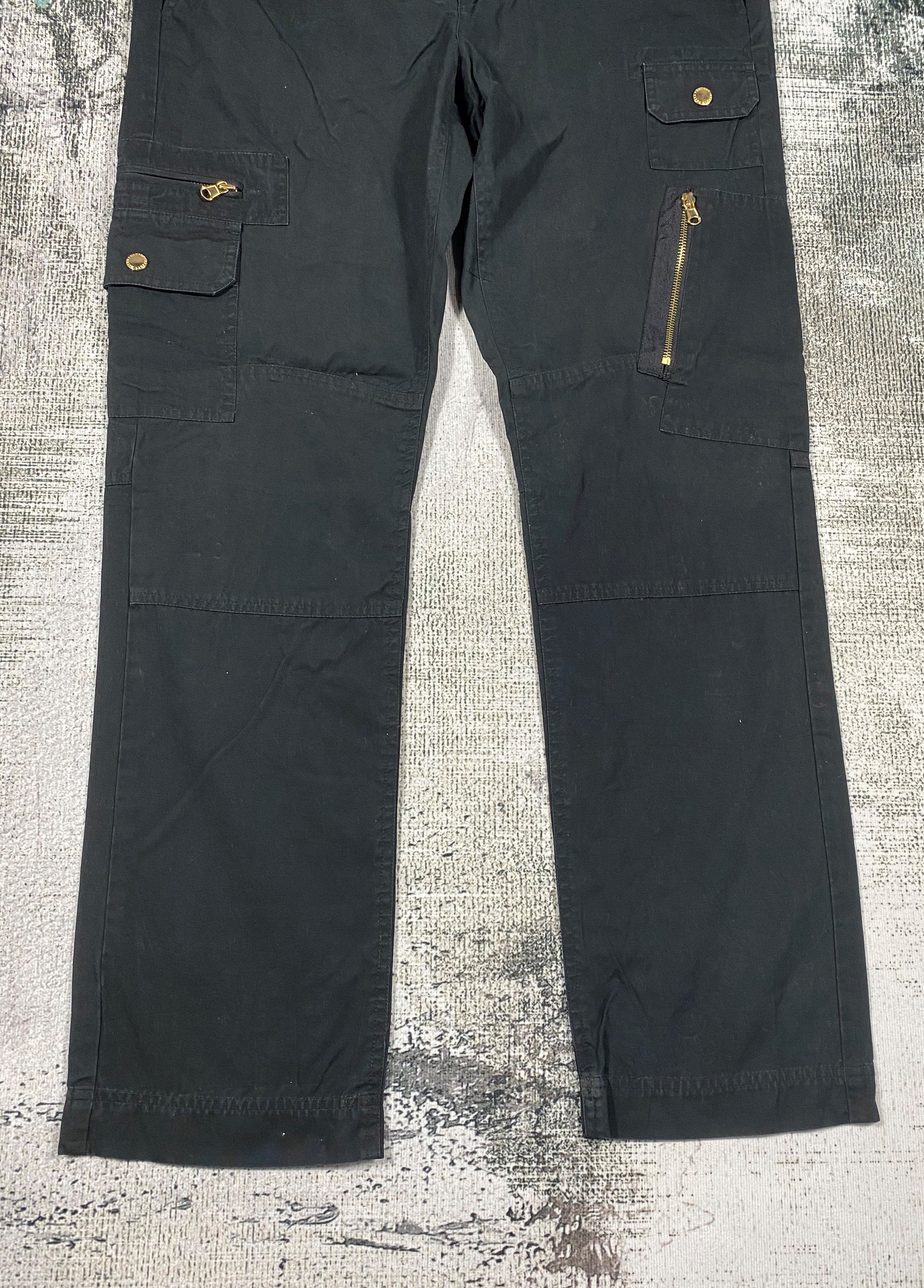 Lauren Ralph Lauren × Vintage Black Cargo Pants Lauren Ralph Lauren Multi Pocket Pants Size 30" / US 8 / IT 44 - 4 Thumbnail