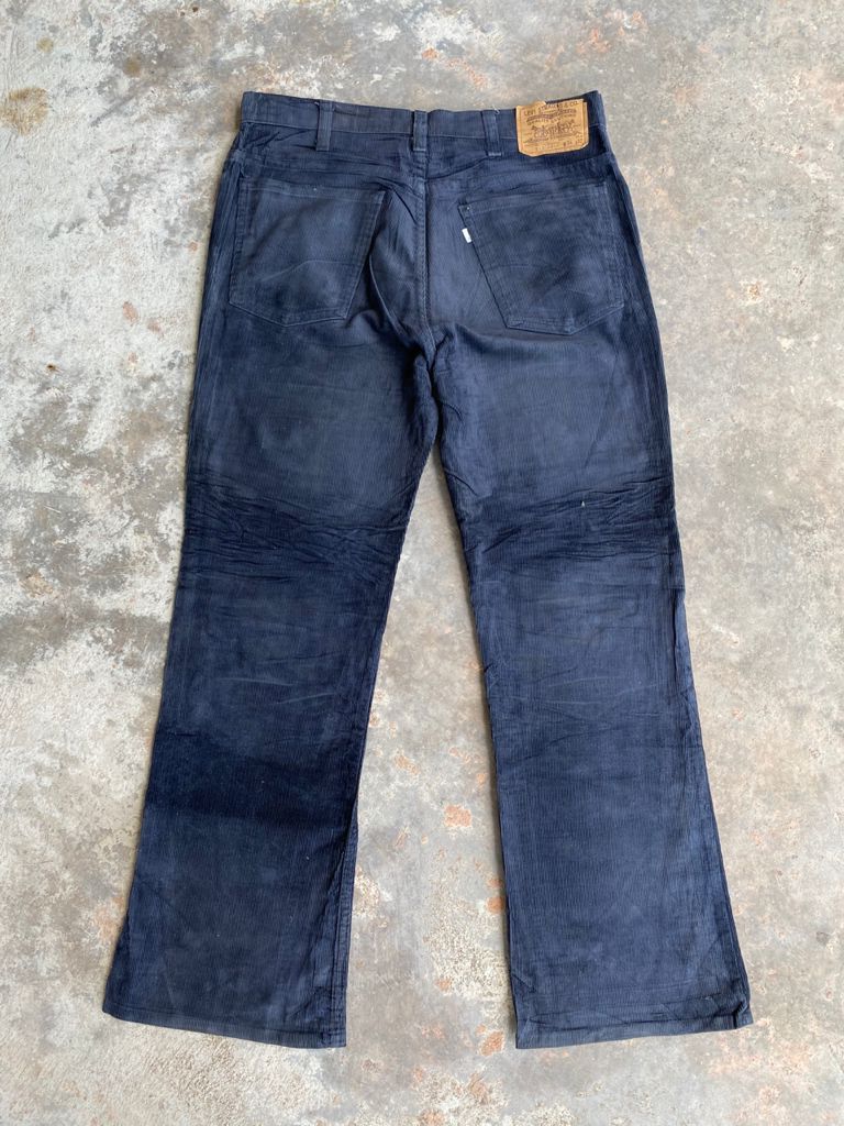 Levi's RARE🔥Vintage Black Levi's 517 Flared Jeans ZIP TALON 42 Size US 34 / EU 50 - 2 Thumbnail