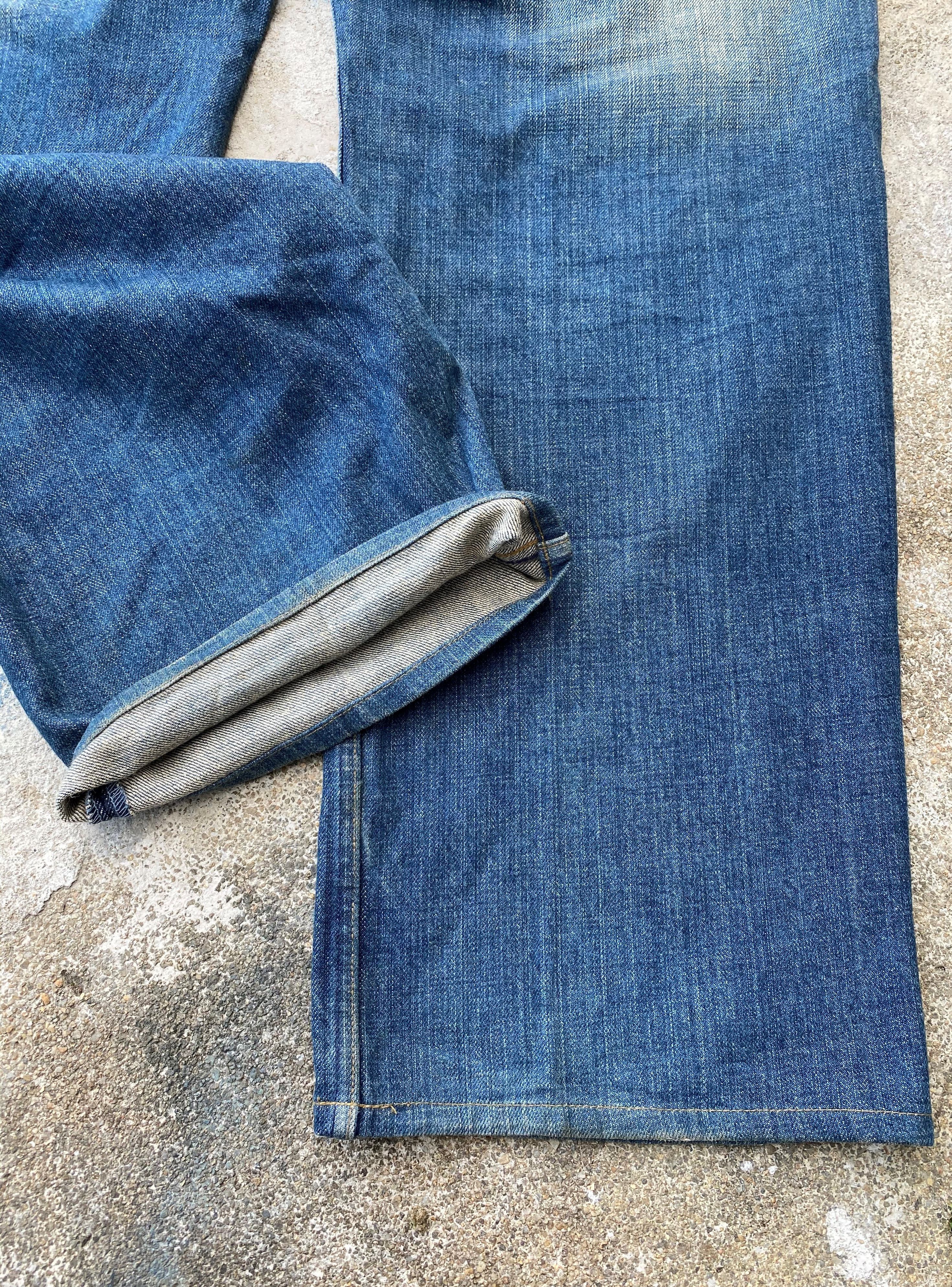 Art Comes First × Japanese Brand Vintage Karakuri Tamashi Dragon Emboiderey Rusty Denim Size US 38 / EU 54 - 17 Thumbnail