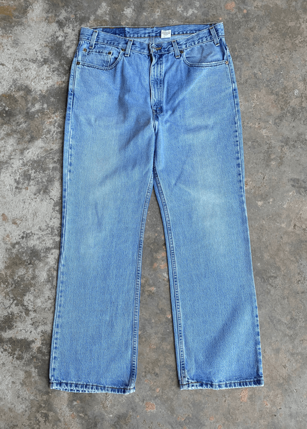 Levi's × Levi's Vintage Clothing 90s Light Blue Wash Vintage Levi's 517 Jeans 35x30Denim Size US 35 - 1 Thumbnail