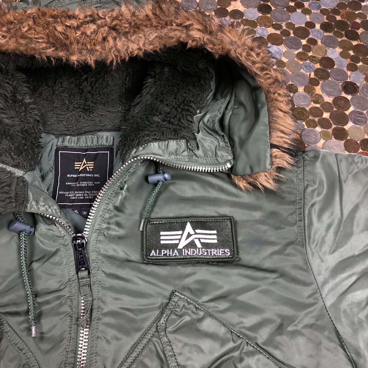 Alpha Industries Bomber Vintage Varsity 90s Jacket Fury