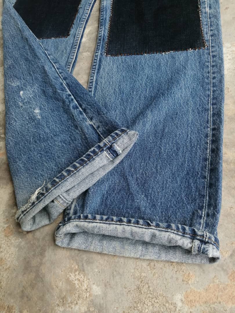 Levi's Vintage Clothing Light Wash Vintage Levi's 501 USA Jeans Custom Patchwork Size US 36 / EU 52 - 19 Thumbnail