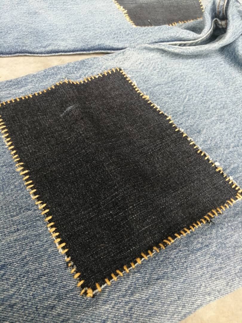 Levi's Vintage Clothing Light Wash Vintage Levi's 501 USA Jeans Custom Patchwork Size US 36 / EU 52 - 6 Thumbnail