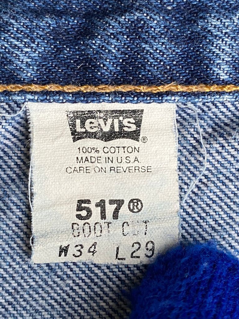 Levi's Vintage Clothing Vintage 90s Light Wash Levi's 517 Bootcut Flare Jeans Size US 33 - 12 Thumbnail