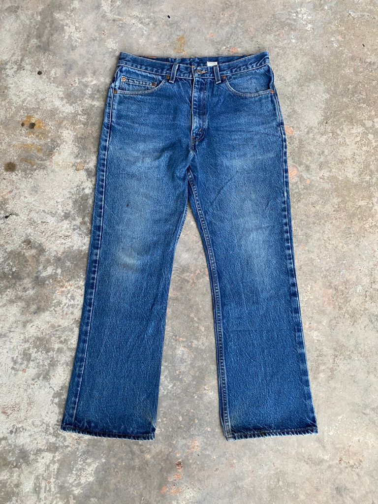 Levi's Vintage Clothing Vintage 90s Light Wash Levi's 517 Bootcut Flare Jeans Size US 33 - 1 Thumbnail
