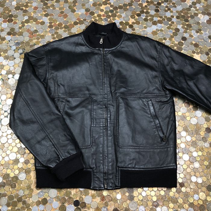 Vintage Marquis leather jacket 90's | Grailed