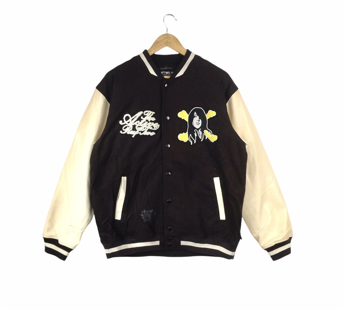 Japanese Brand Vintage Ruf Two Inspired By Hysteric Glamour Varsity Jacket Size US L / EU 52-54 / 3 - 1 Thumbnail