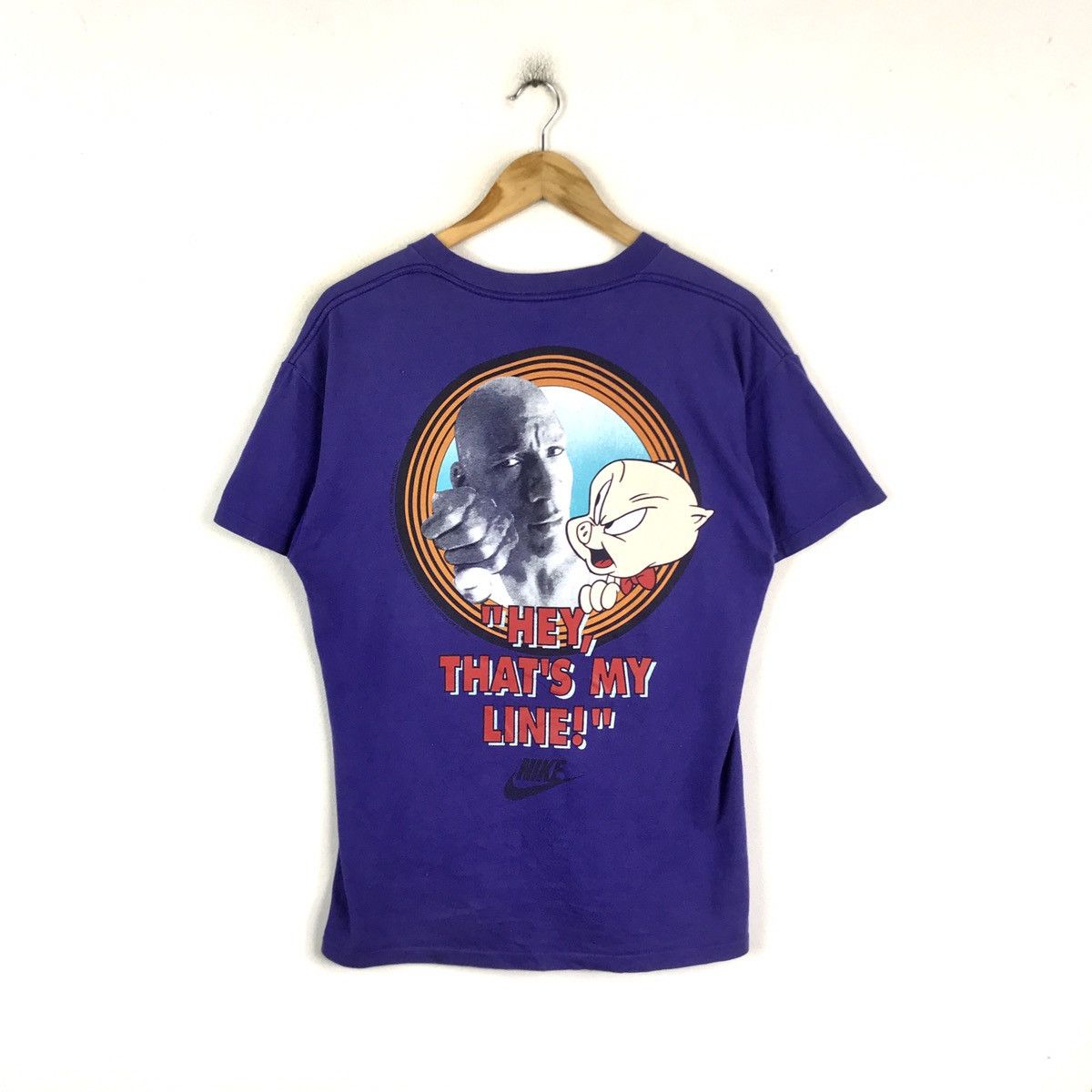Vintage 1991 Nike Michael Jordan Looney Tunes Porky Pig Tee