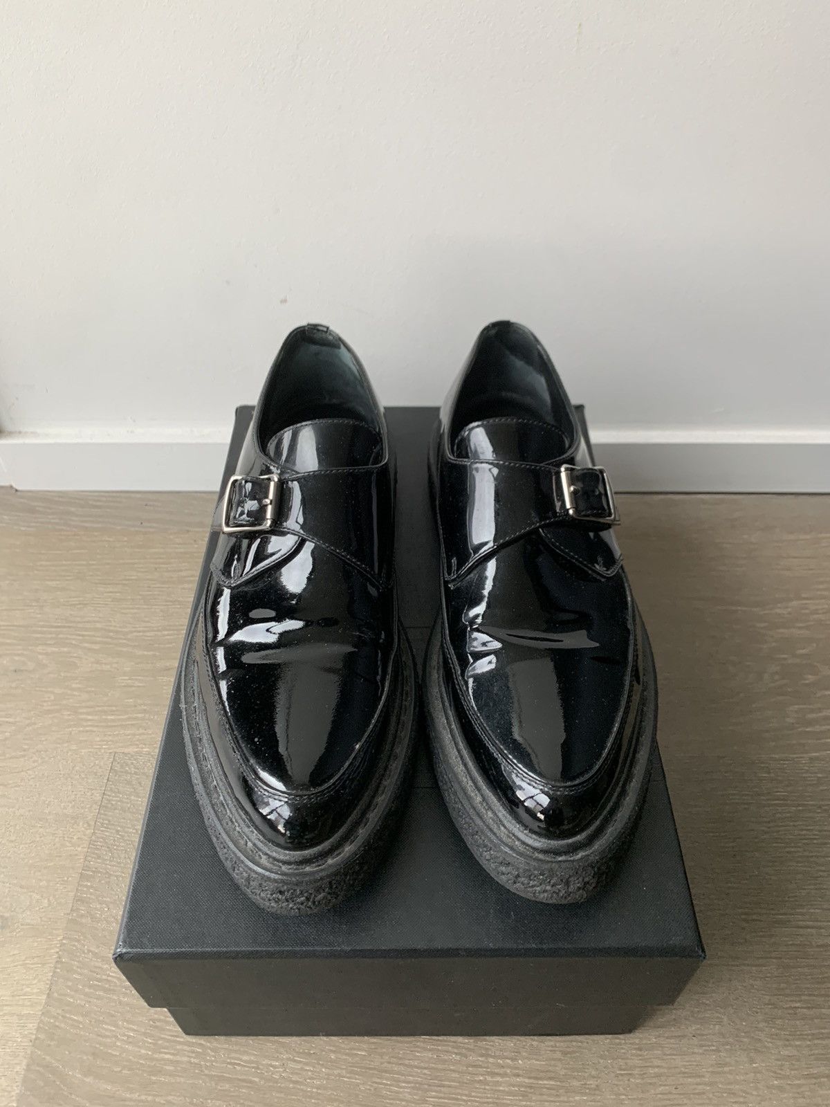 Hedi Slimane × Saint Laurent Paris FW14 leather creepers Size US 6 / EU 39 - 2 Thumbnail