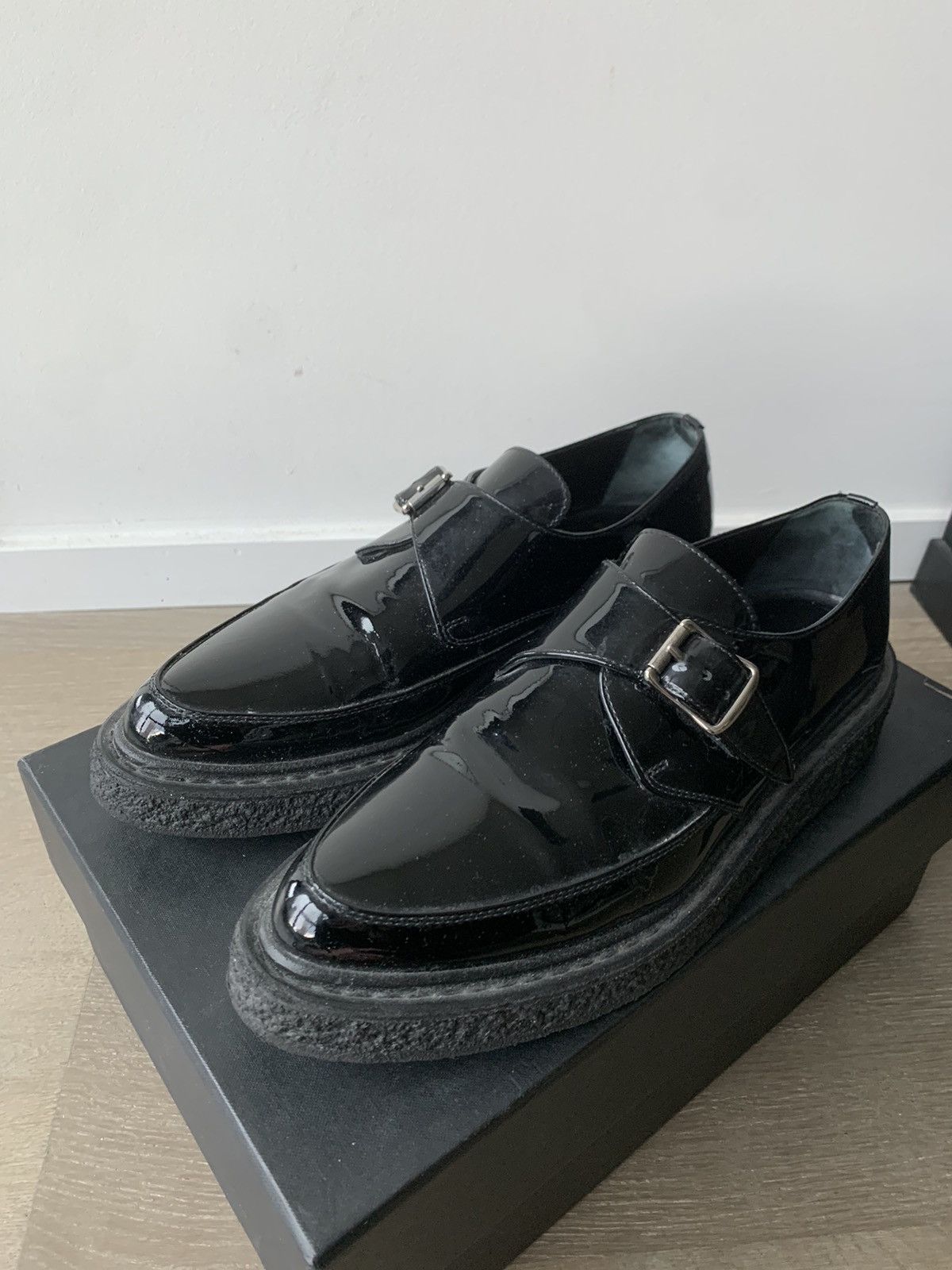 Hedi Slimane × Saint Laurent Paris FW14 leather creepers Size US 6 / EU 39 - 7 Thumbnail