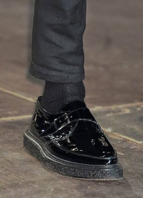 Hedi Slimane × Saint Laurent Paris FW14 leather creepers