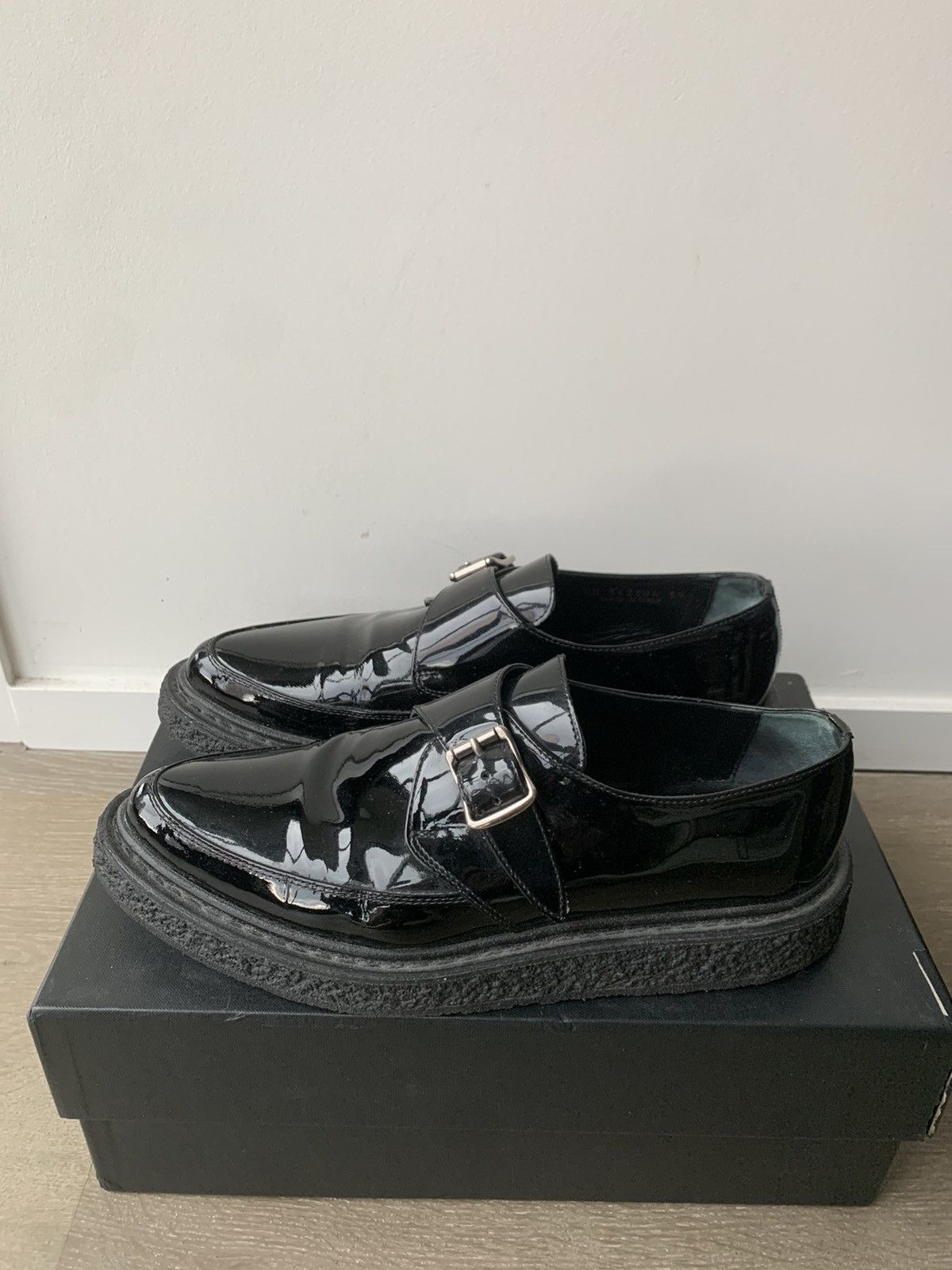 Hedi Slimane × Saint Laurent Paris FW14 leather creepers Size US 6 / EU 39 - 3 Thumbnail