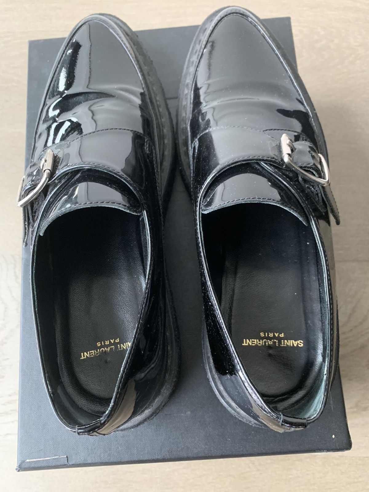 Hedi Slimane × Saint Laurent Paris FW14 leather creepers Size US 6 / EU 39 - 5 Thumbnail