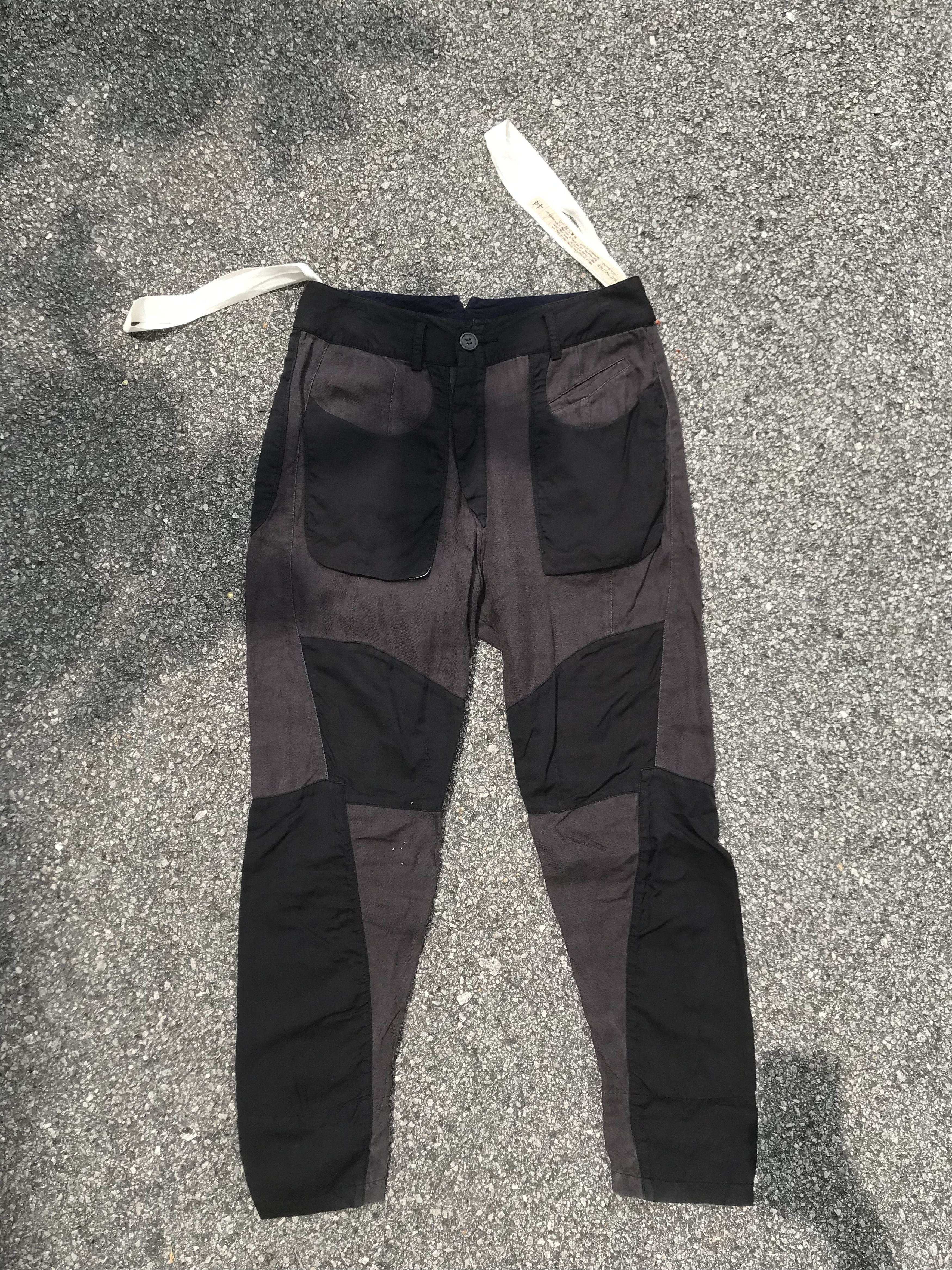 image of Ziggy Chen Om1710516. Ss17. Collaged Trouser. Ziggy in Black/Brown, Men's (Size 32)