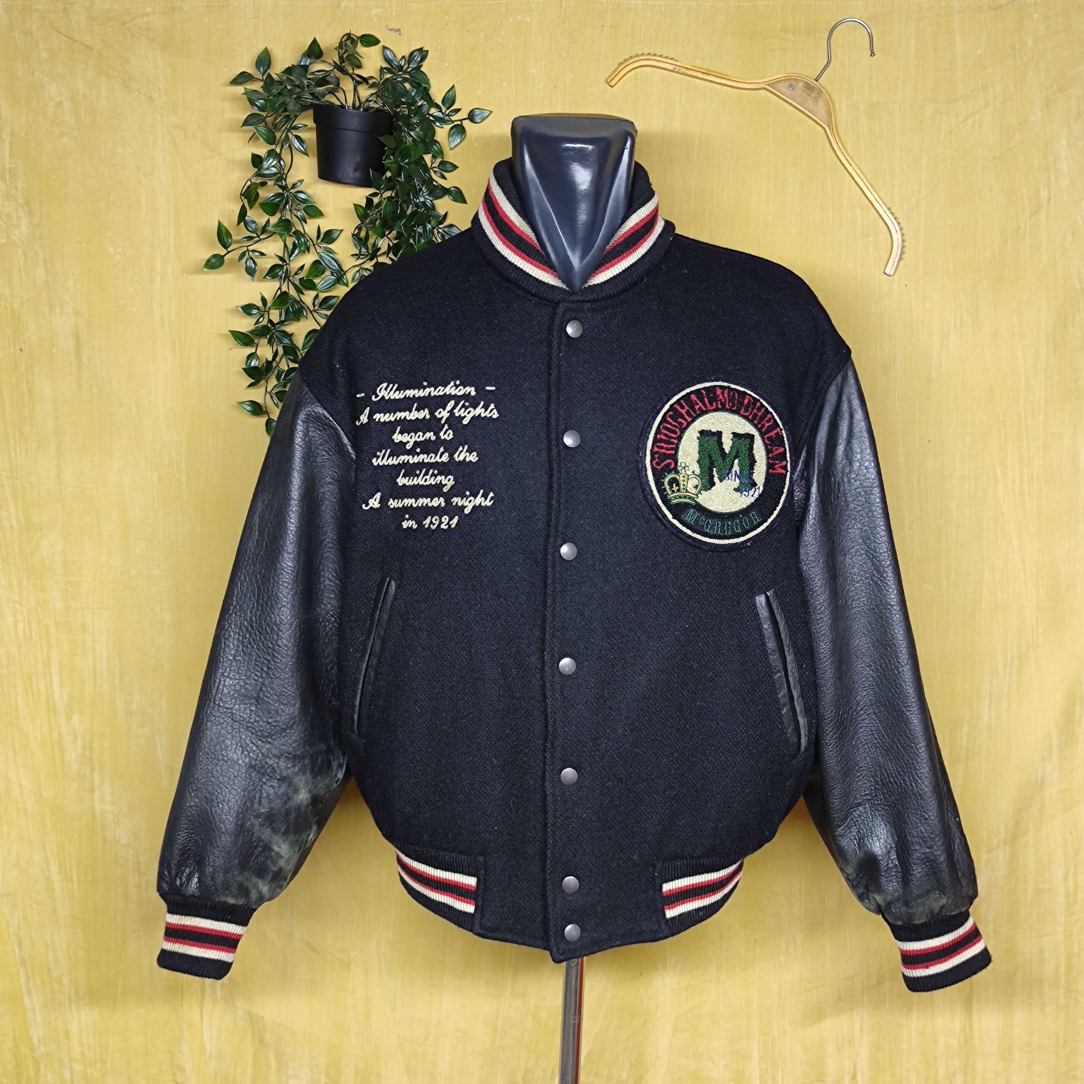 vintage Mcgregor leather Varsity Jacket